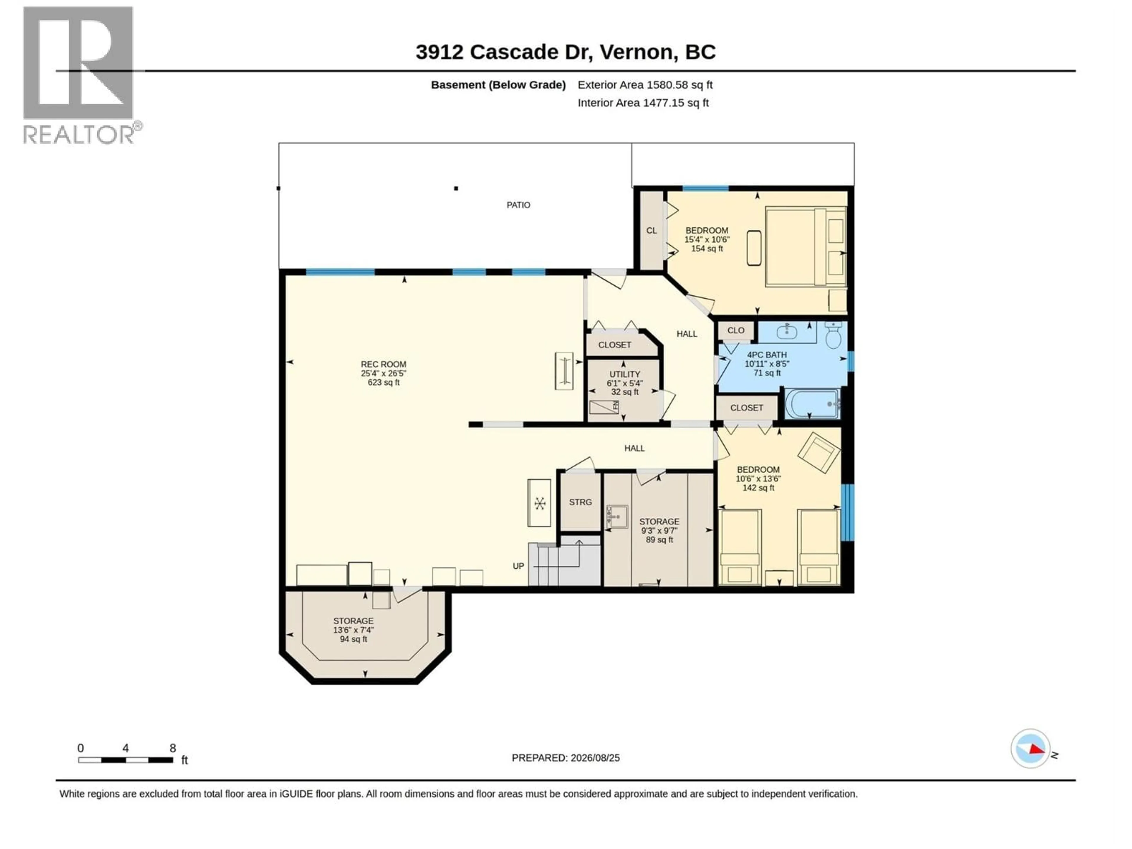 Floor plan for 3912 CASCADE DRIVE, Vernon British Columbia V1T9E7