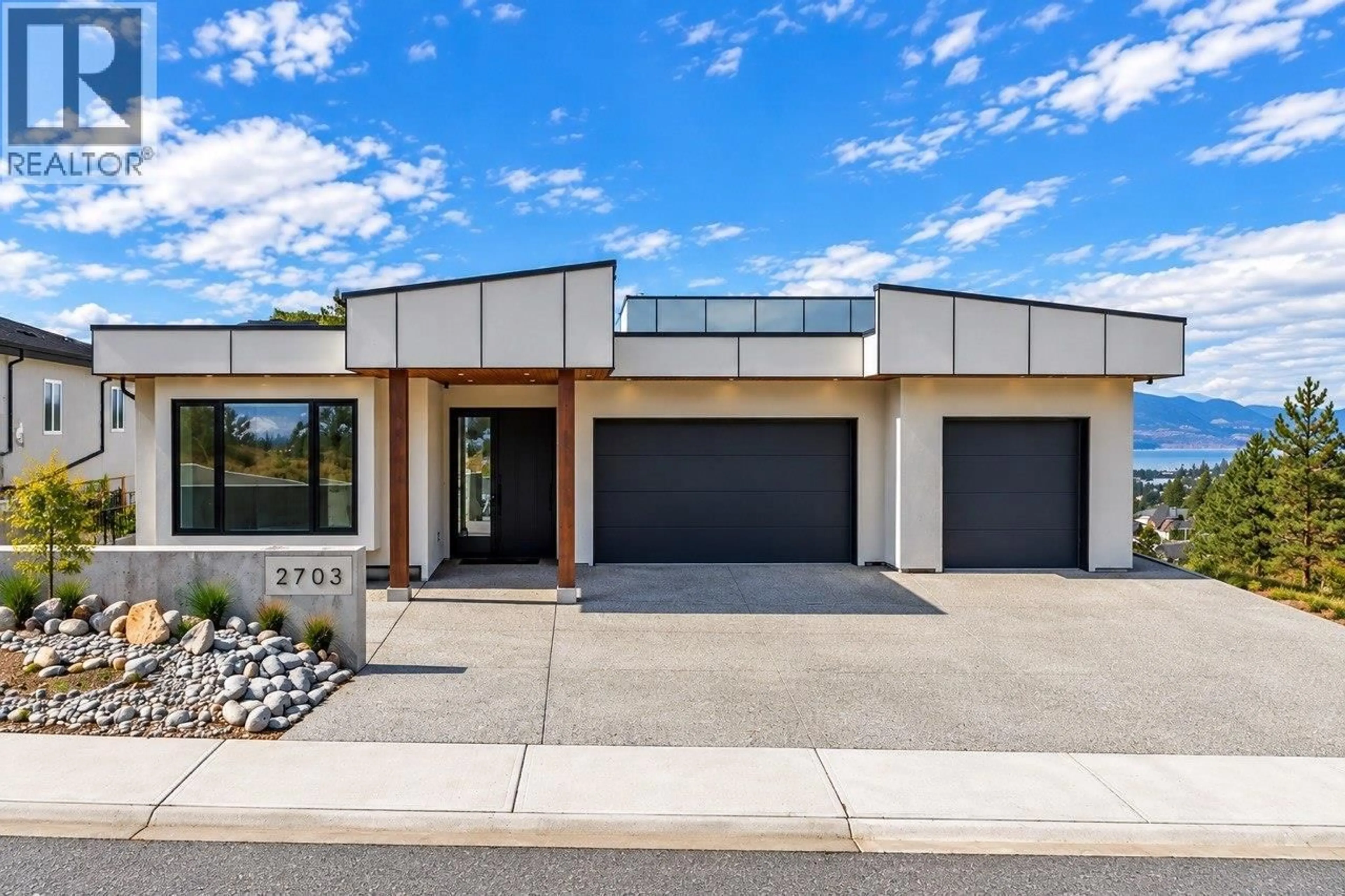 Home with brick exterior material, street for 2703 HAWTHORN DRIVE, Penticton British Columbia V2A9A9