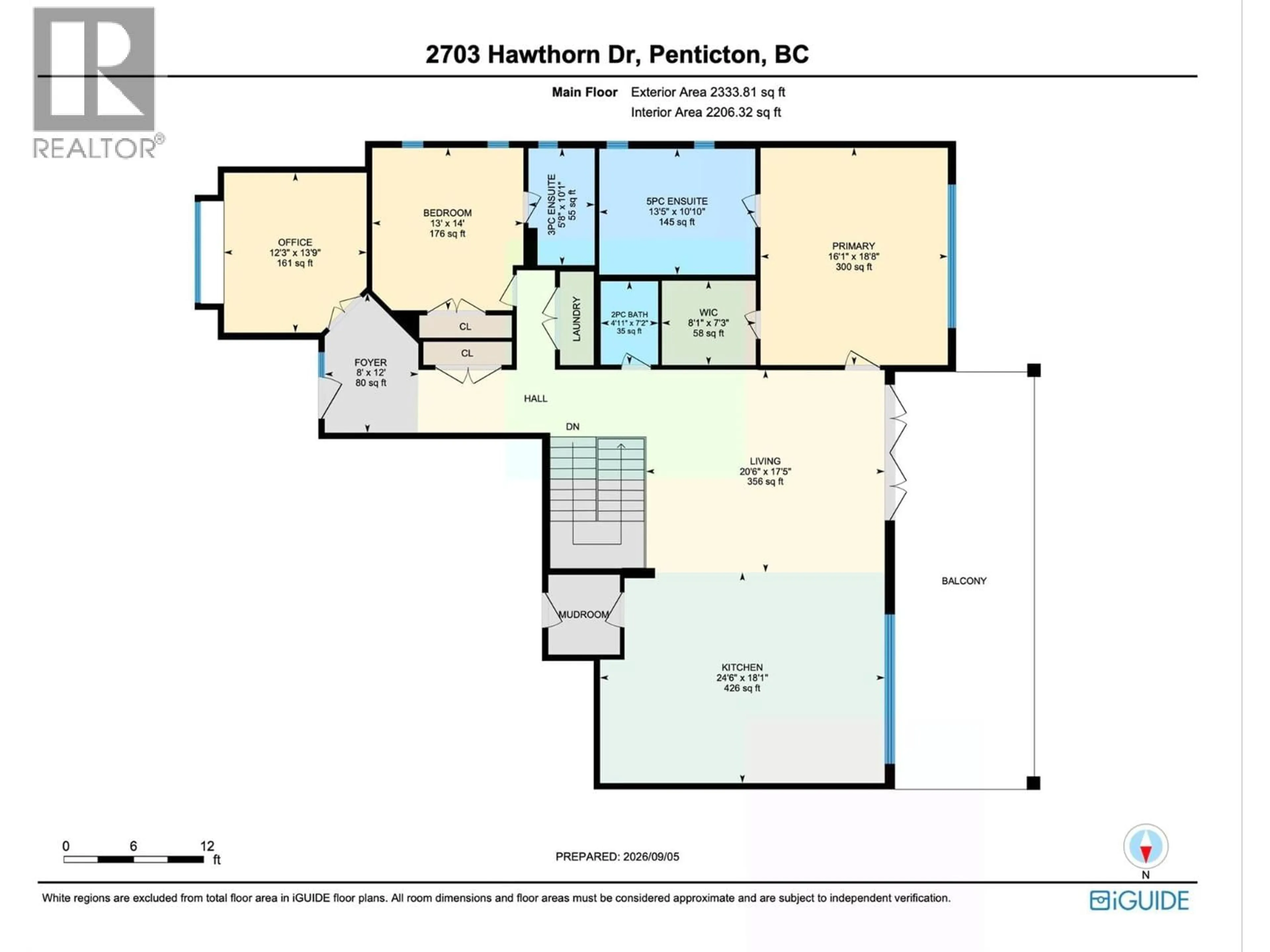 Floor plan for 2703 HAWTHORN DRIVE, Penticton British Columbia V2A9A9
