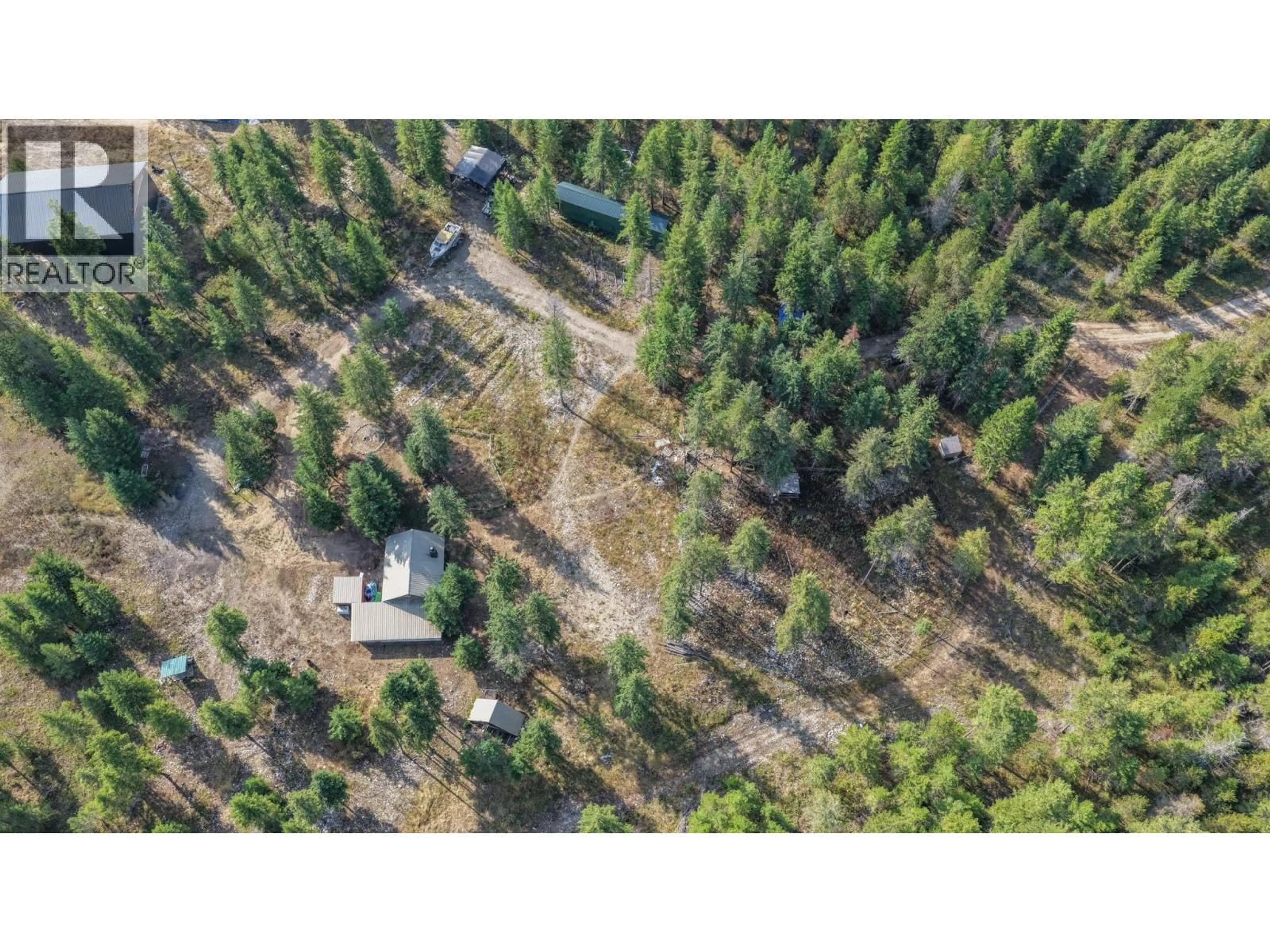 A pic from outside/outdoor area/front of a property/back of a property/a pic from drone, forest/trees view for 180 SELKIRK VIEW ROAD, Edgewood British Columbia V0G1J0