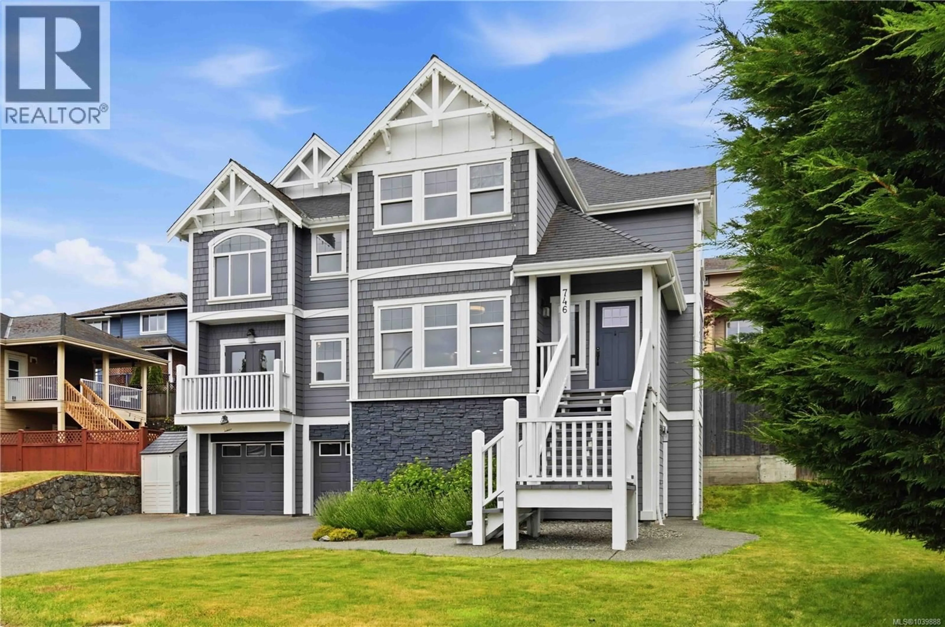 Home with vinyl exterior material, street for 746 BEAR MOUNTAIN PARKWAY, Langford British Columbia V9B6V1