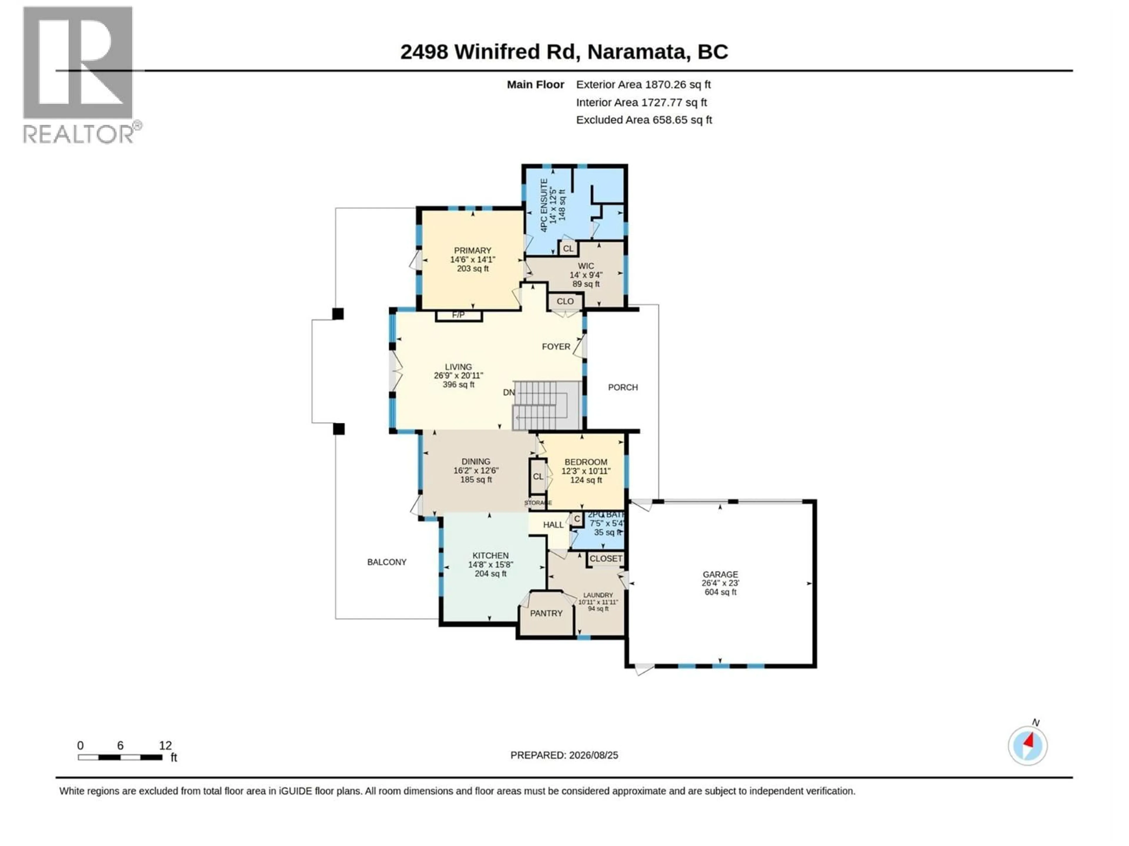 Floor plan for 2498 WINIFRED ROAD, Naramata British Columbia V0H1N1