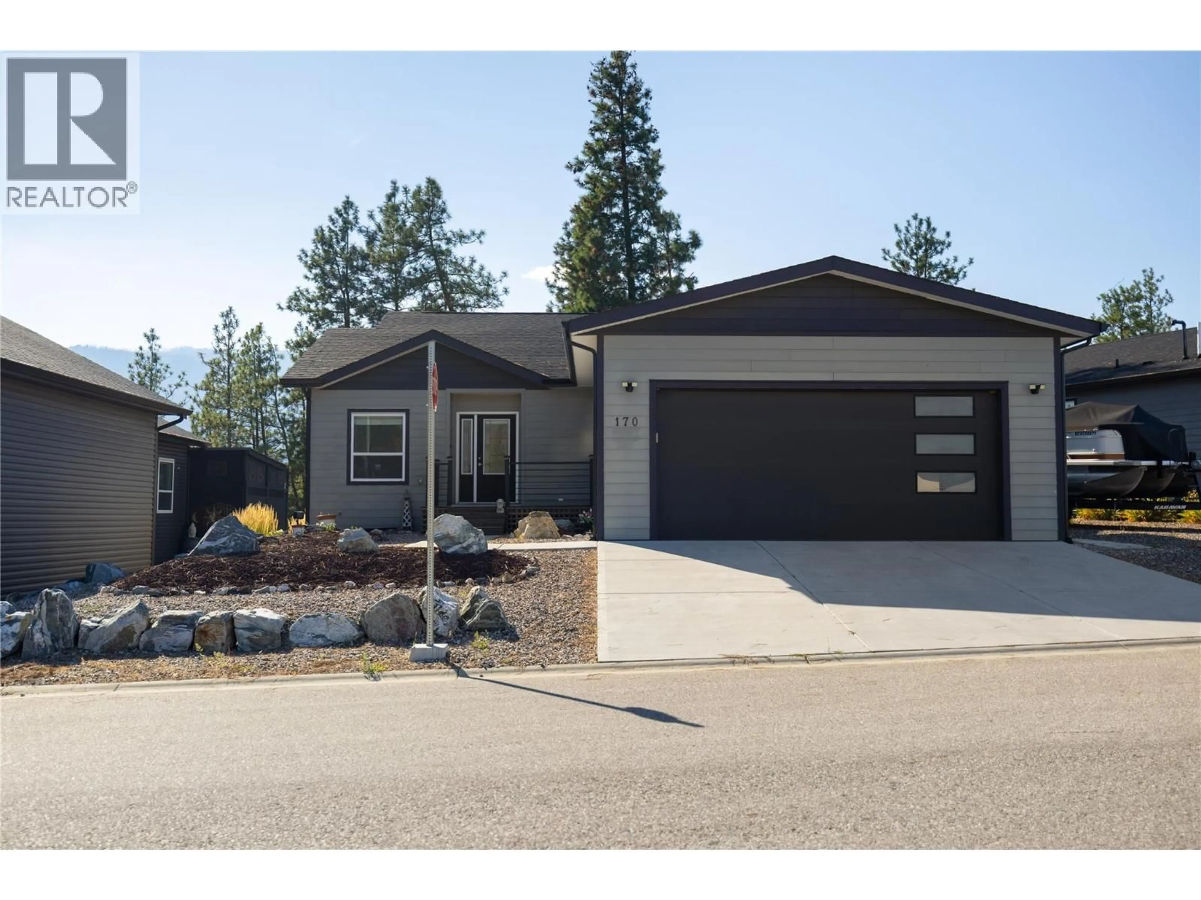 Home with vinyl exterior material, street for 170 - 9510 HIGHWAY 97N OTHER, Vernon British Columbia V1H1R8