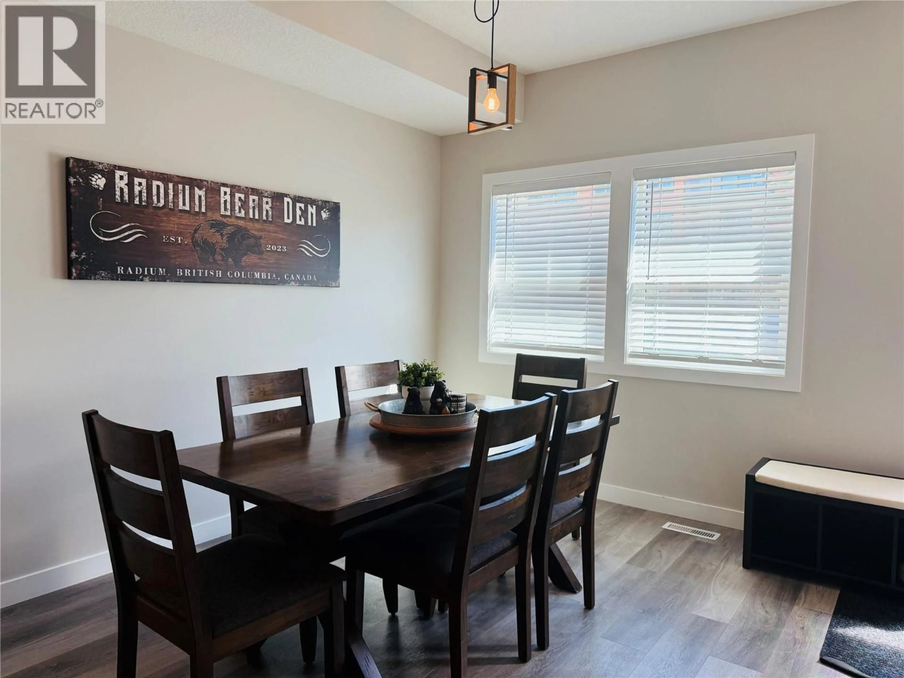 Dining room, wood/laminate floor for 2 - 4883 STANLEY STREET, Radium Hot Springs British Columbia V0A1M0