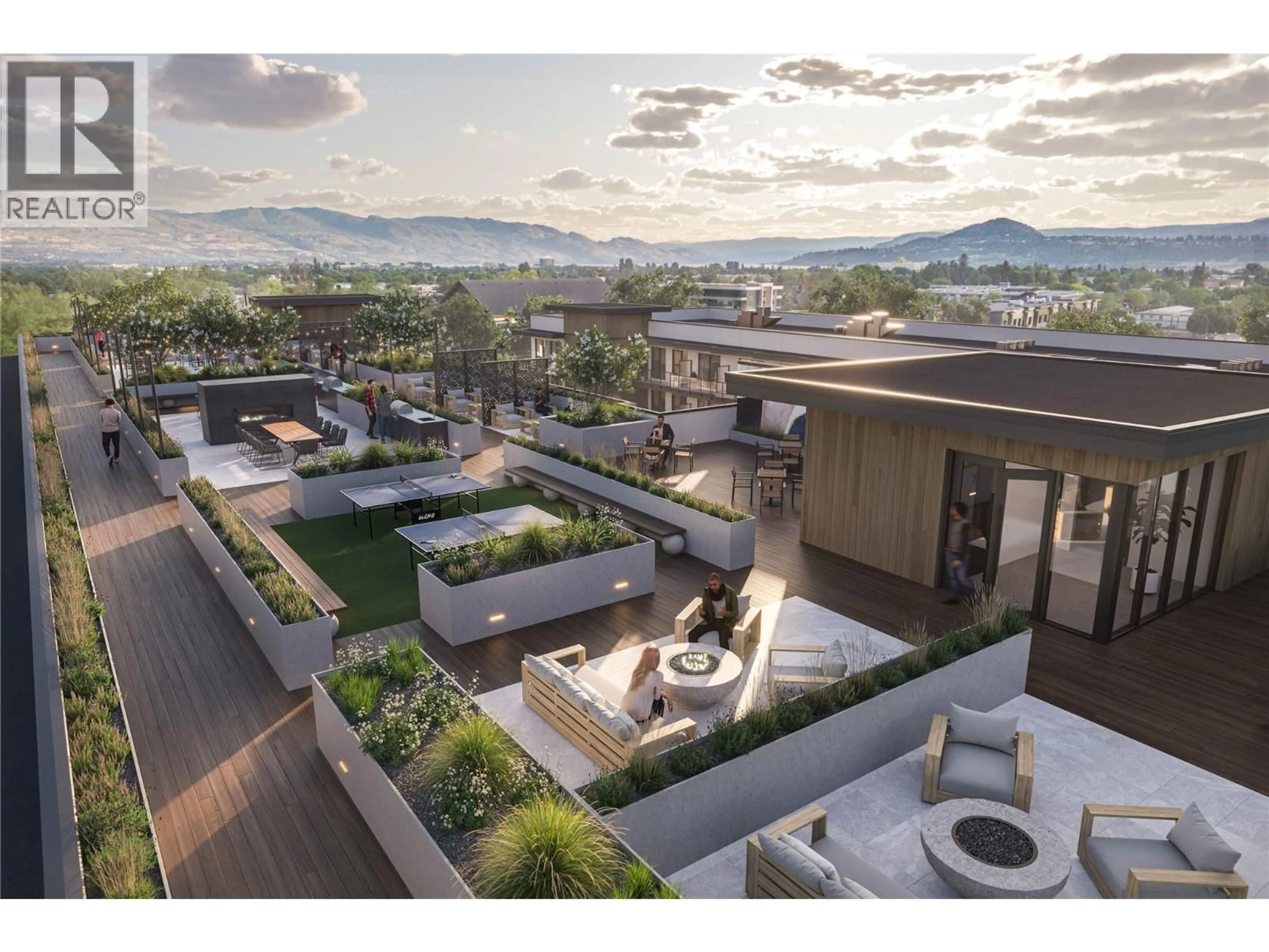 Patio, mountain view for 328 - 1281 PRIDHAM AVENUE, Kelowna British Columbia V1Y6B3