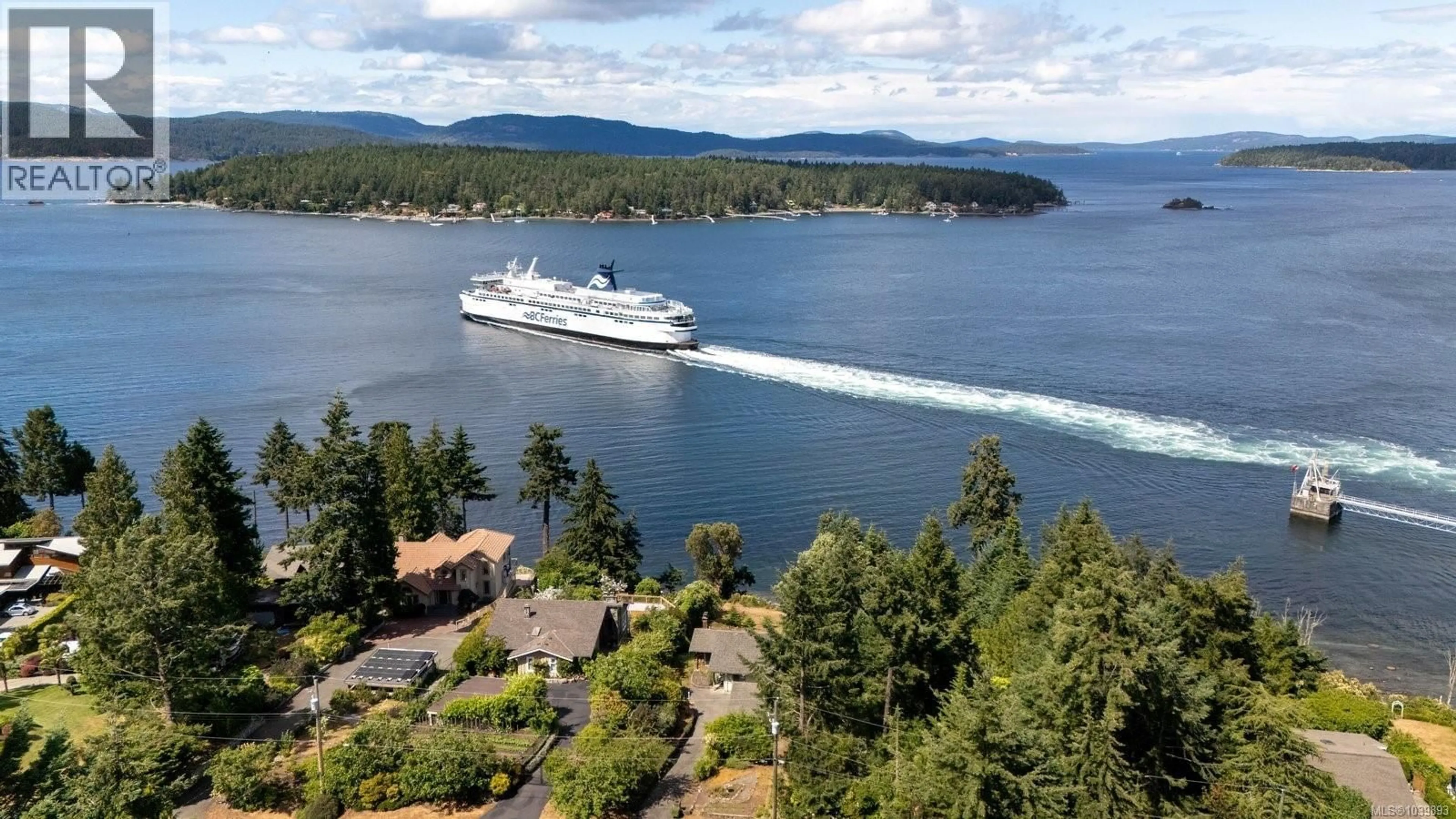 A pic from outside/outdoor area/front of a property/back of a property/a pic from drone, water/lake/river/ocean view for 2036 NEPTUNE ROAD, North Saanich British Columbia V8L5J5