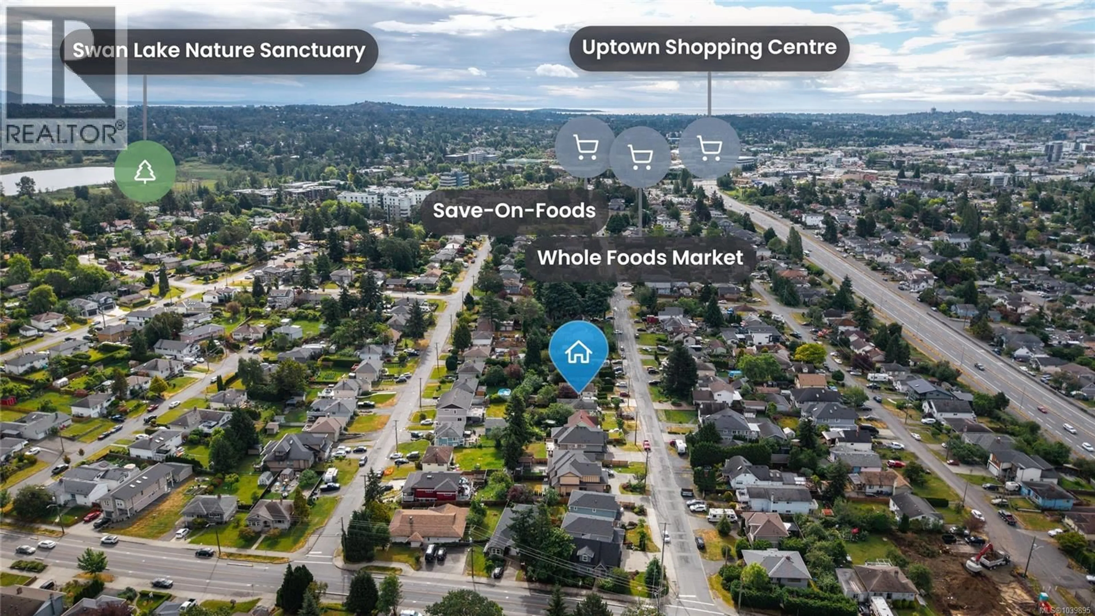 A pic from outside/outdoor area/front of a property/back of a property/a pic from drone, street for 256 CADILLAC AVENUE, Saanich British Columbia V8Z1T8