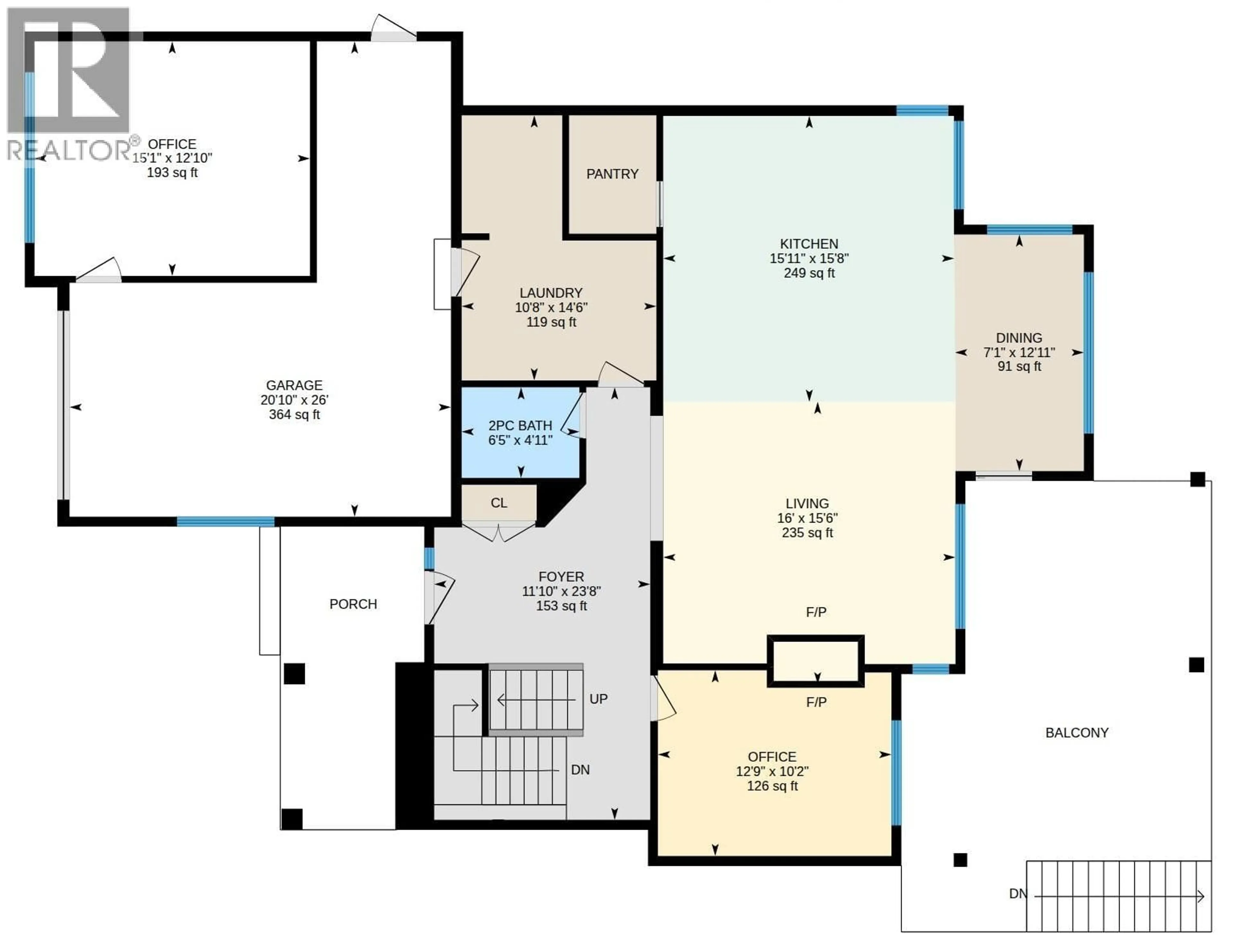 Floor plan for 128 - 515 WREN PLACE, Kelowna British Columbia V1W5H7