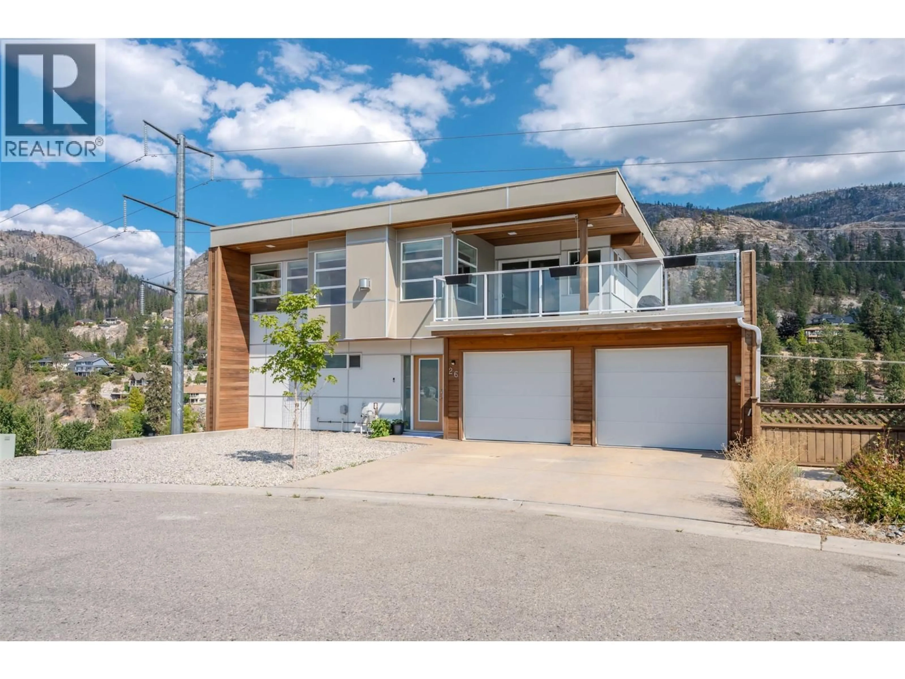 Home with vinyl exterior material, street for 26 - 125 CABERNET DRIVE, Okanagan Falls British Columbia V0H1R3