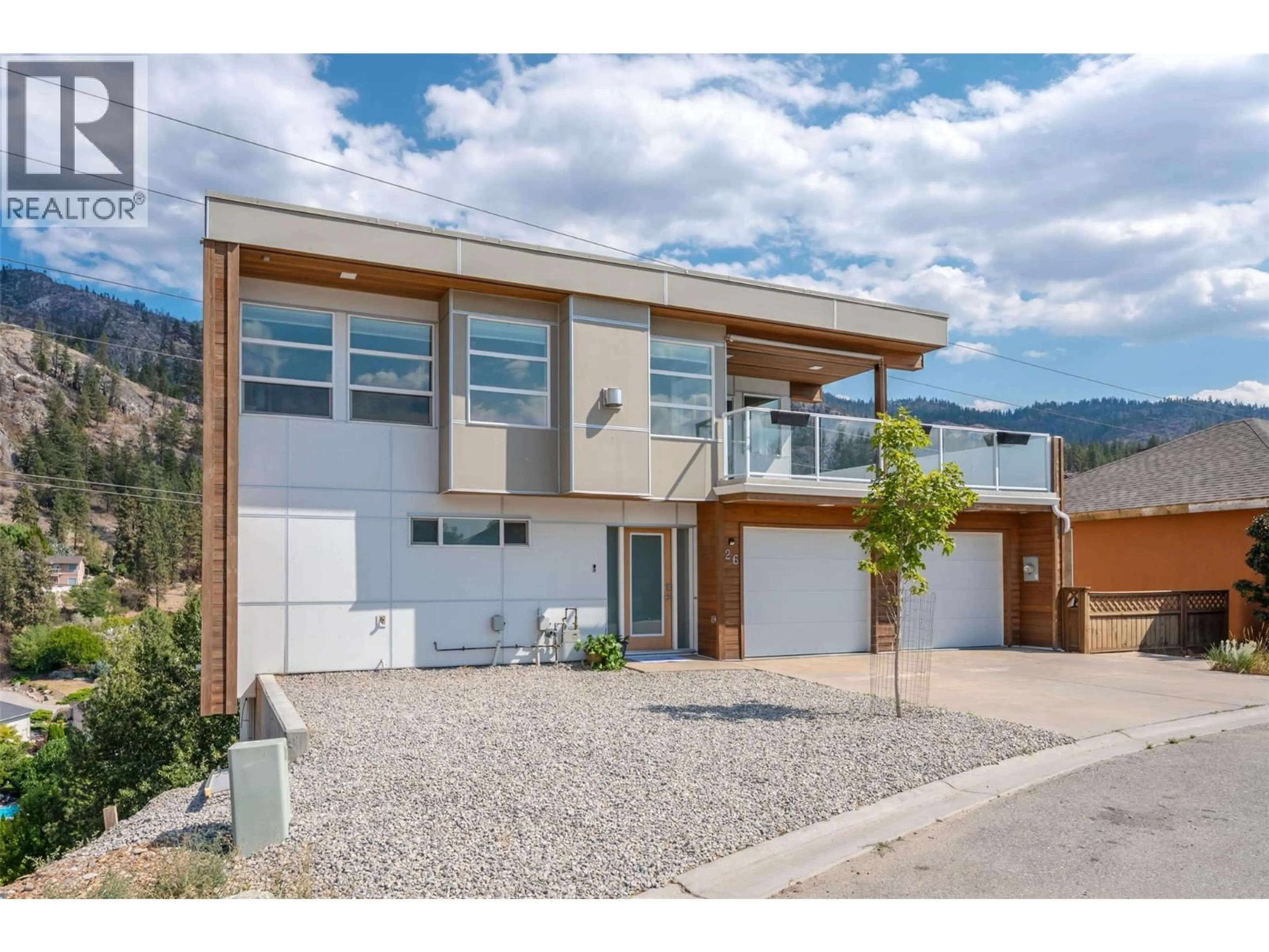Home with vinyl exterior material, street for 26 - 125 CABERNET DRIVE, Okanagan Falls British Columbia V0H1R3