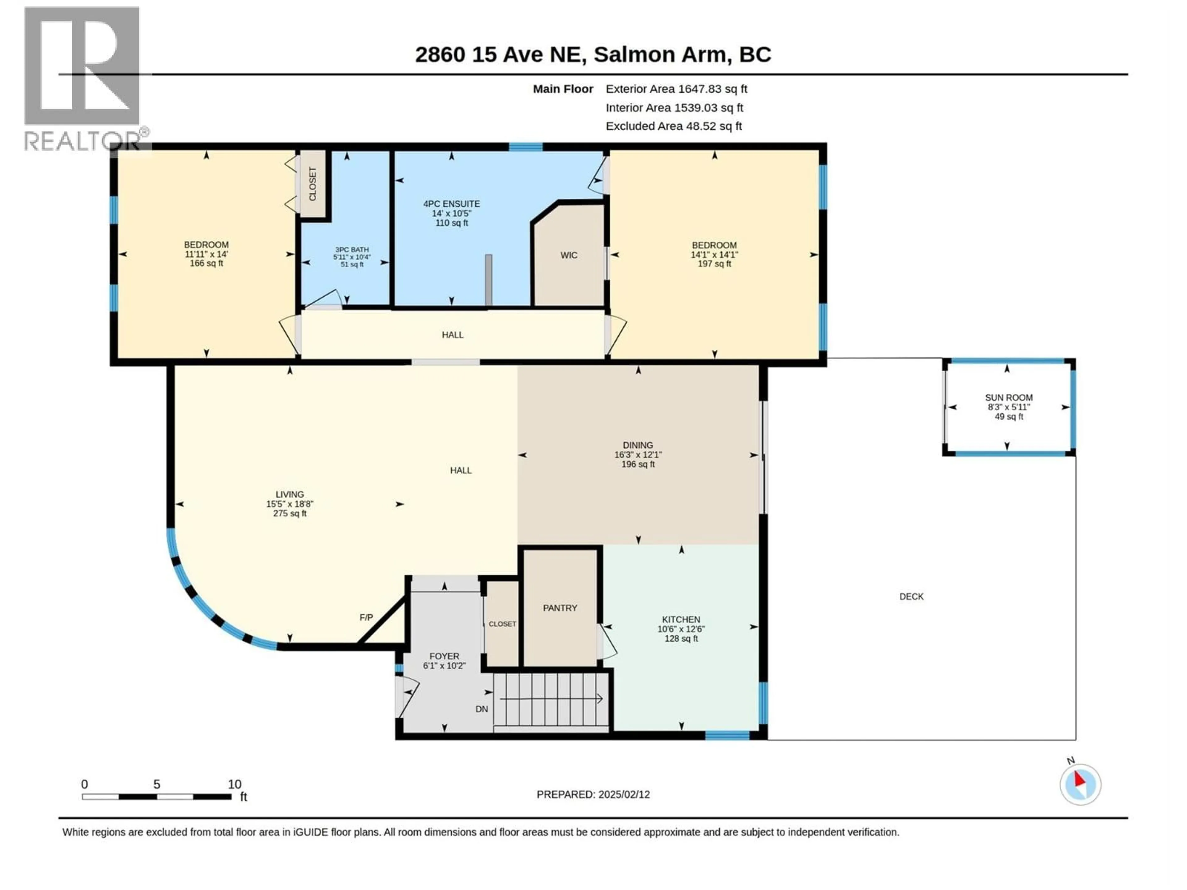 Floor plan for 2860 15 AVENUE NORTHEAST, Salmon Arm British Columbia V1E2B6