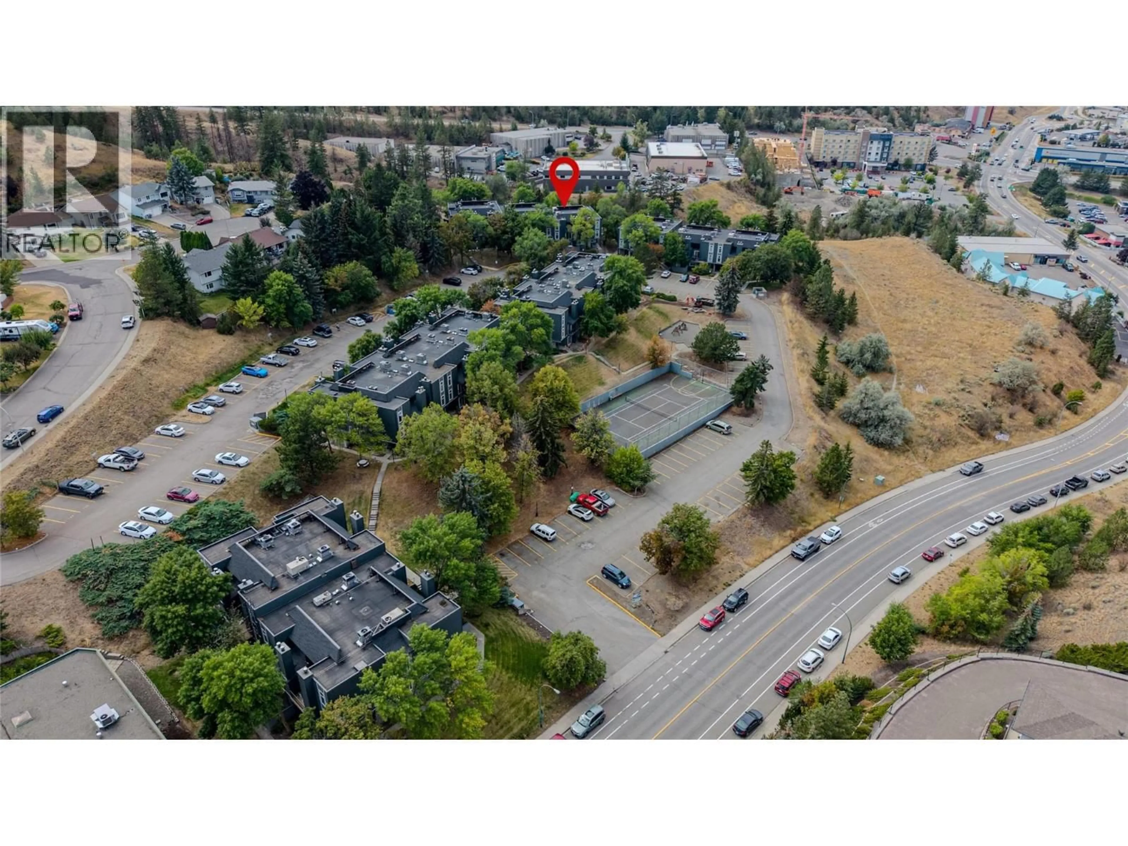 A pic from outside/outdoor area/front of a property/back of a property/a pic from drone, street for 70 - 1221 HUGH ALLAN DRIVE, Kamloops British Columbia V1S1M7