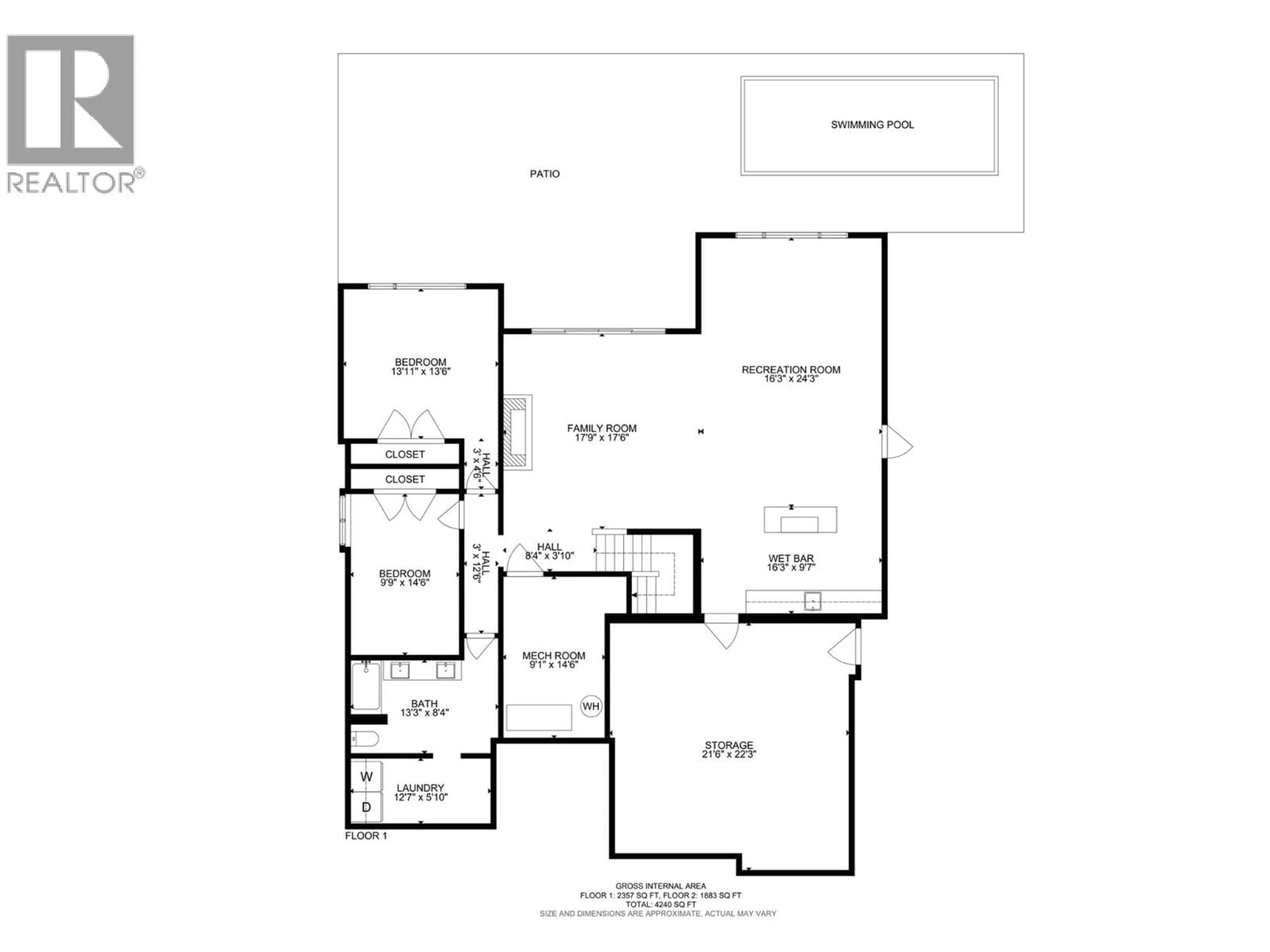 Floor plan for 184 SUMMER WOOD DRIVE, Kelowna British Columbia V1V0C9
