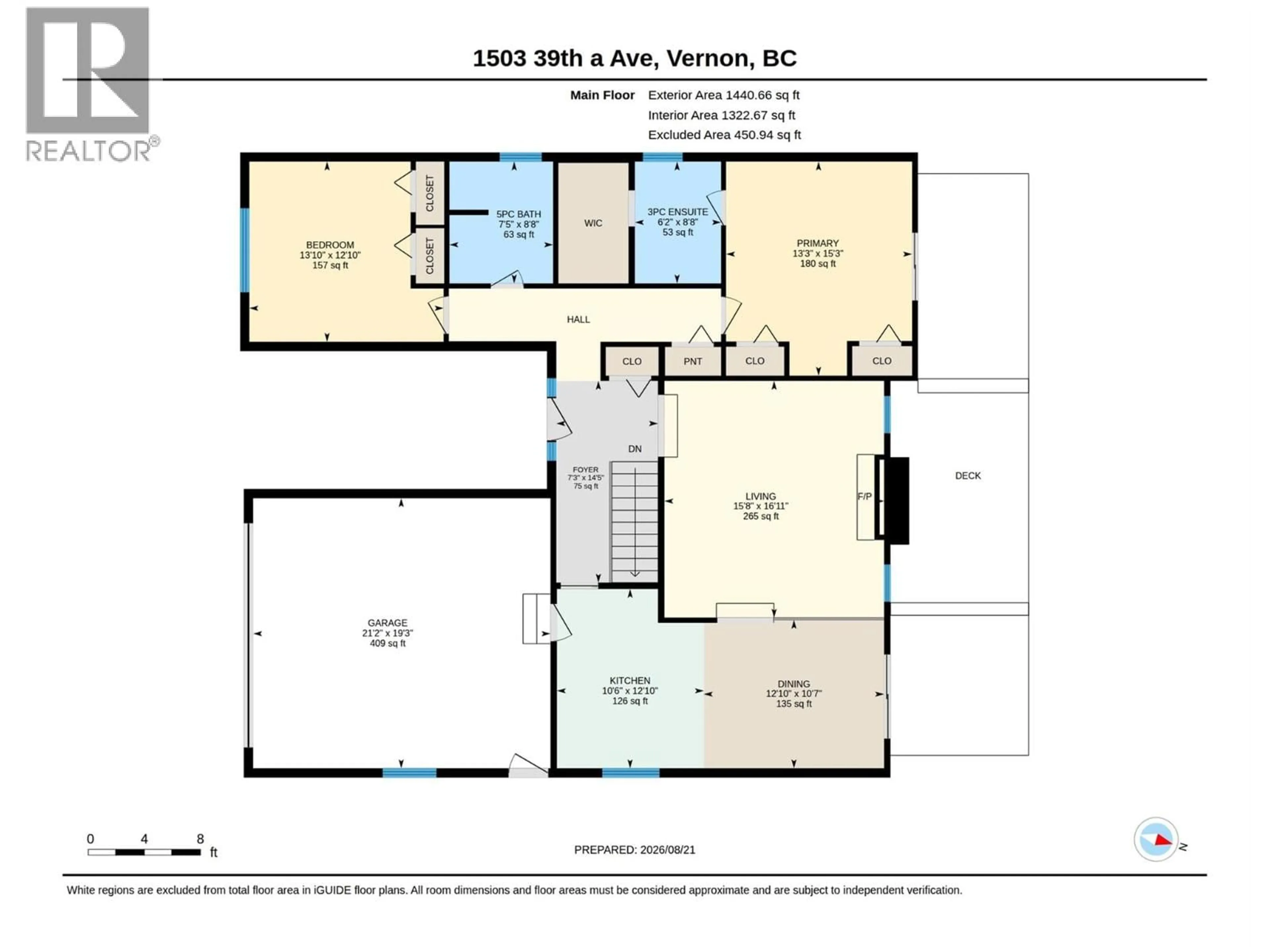 Floor plan for 1503 39A AVENUE, Vernon British Columbia V1T7S3