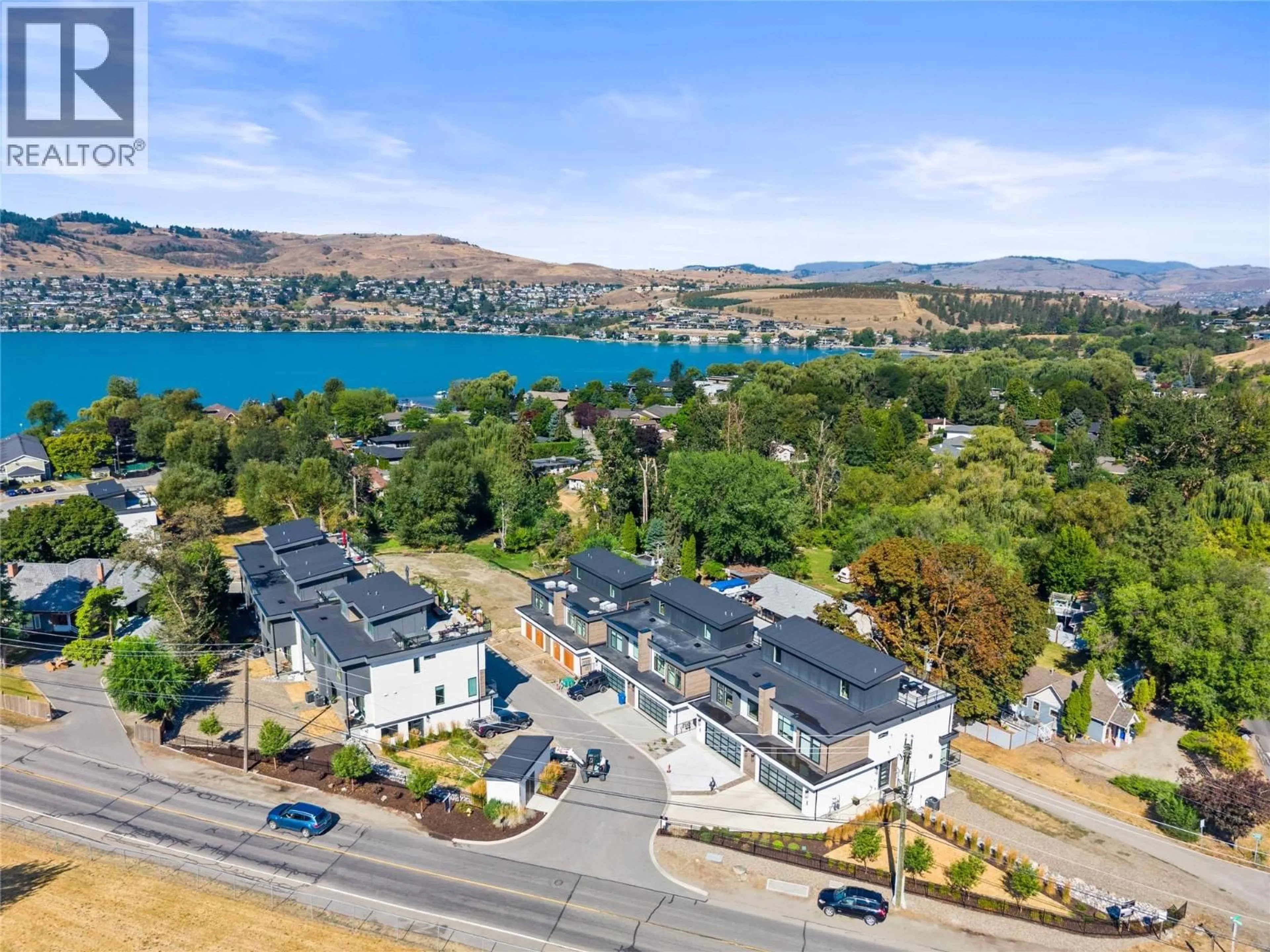 A pic from outside/outdoor area/front of a property/back of a property/a pic from drone, water/lake/river/ocean view for 9 - 7920 KIDSTON ROAD, Coldstream British Columbia V1B0B4