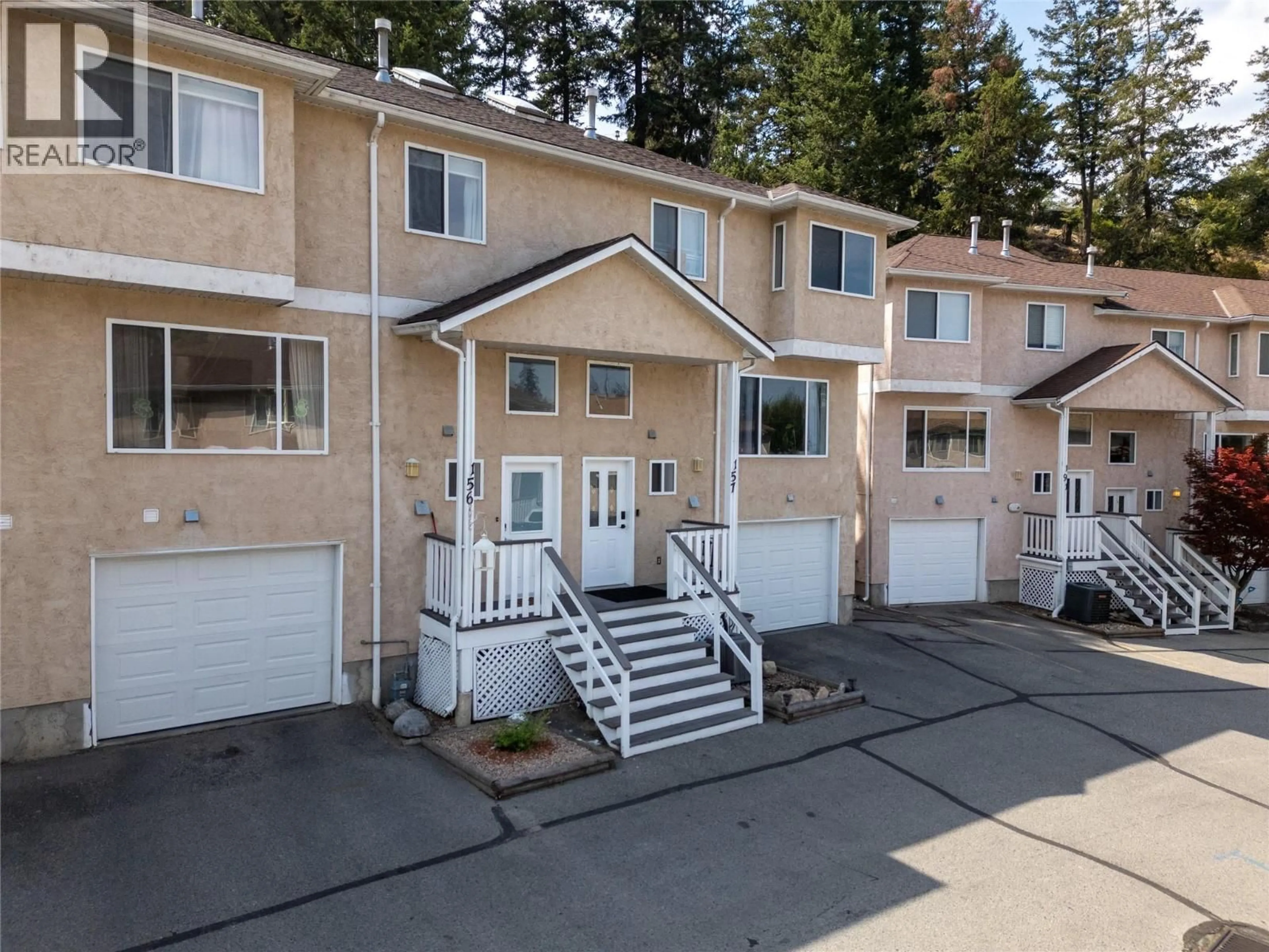 A pic from outside/outdoor area/front of a property/back of a property/a pic from drone, street for 156 - 1458 PENTICTON AVENUE, Penticton British Columbia V2A8L3