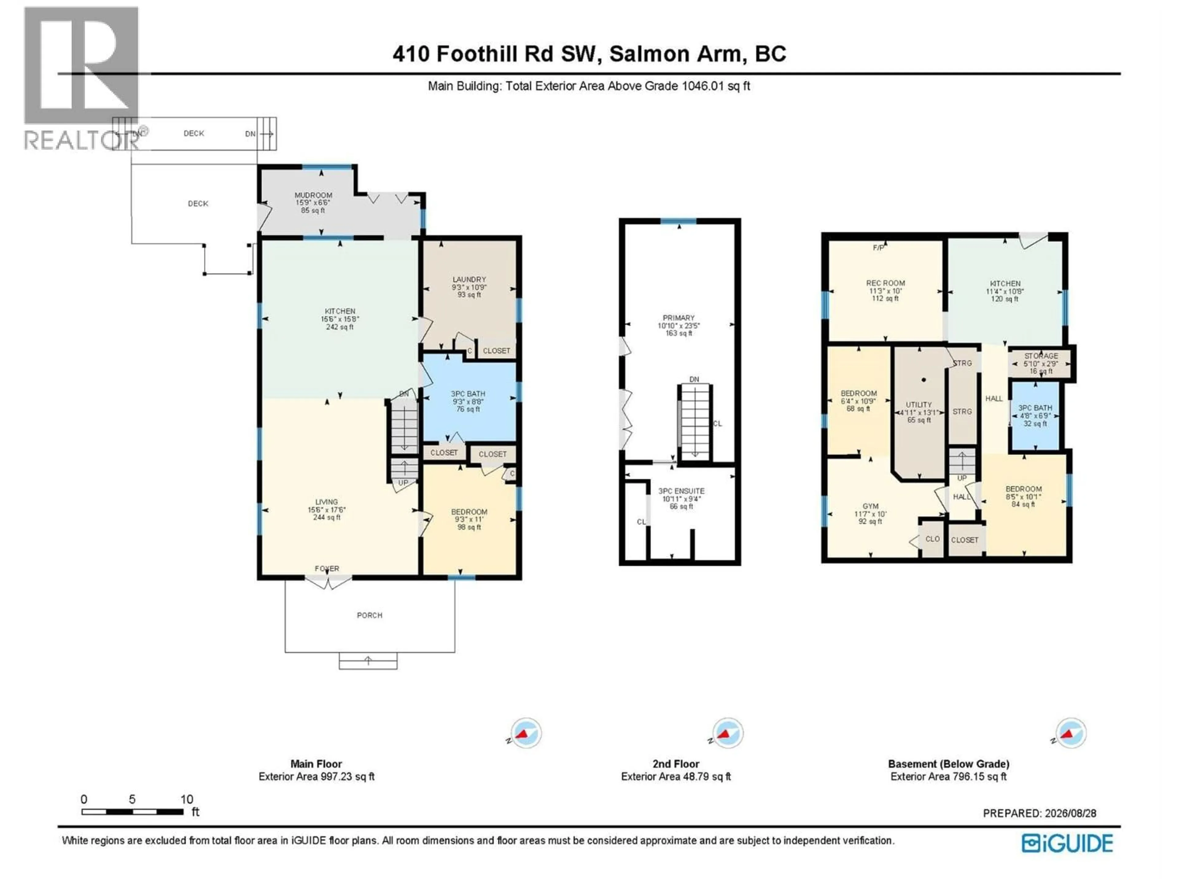 Floor plan for 410 FOOTHILL ROAD SOUTHWEST, Salmon Arm British Columbia V1E1T6