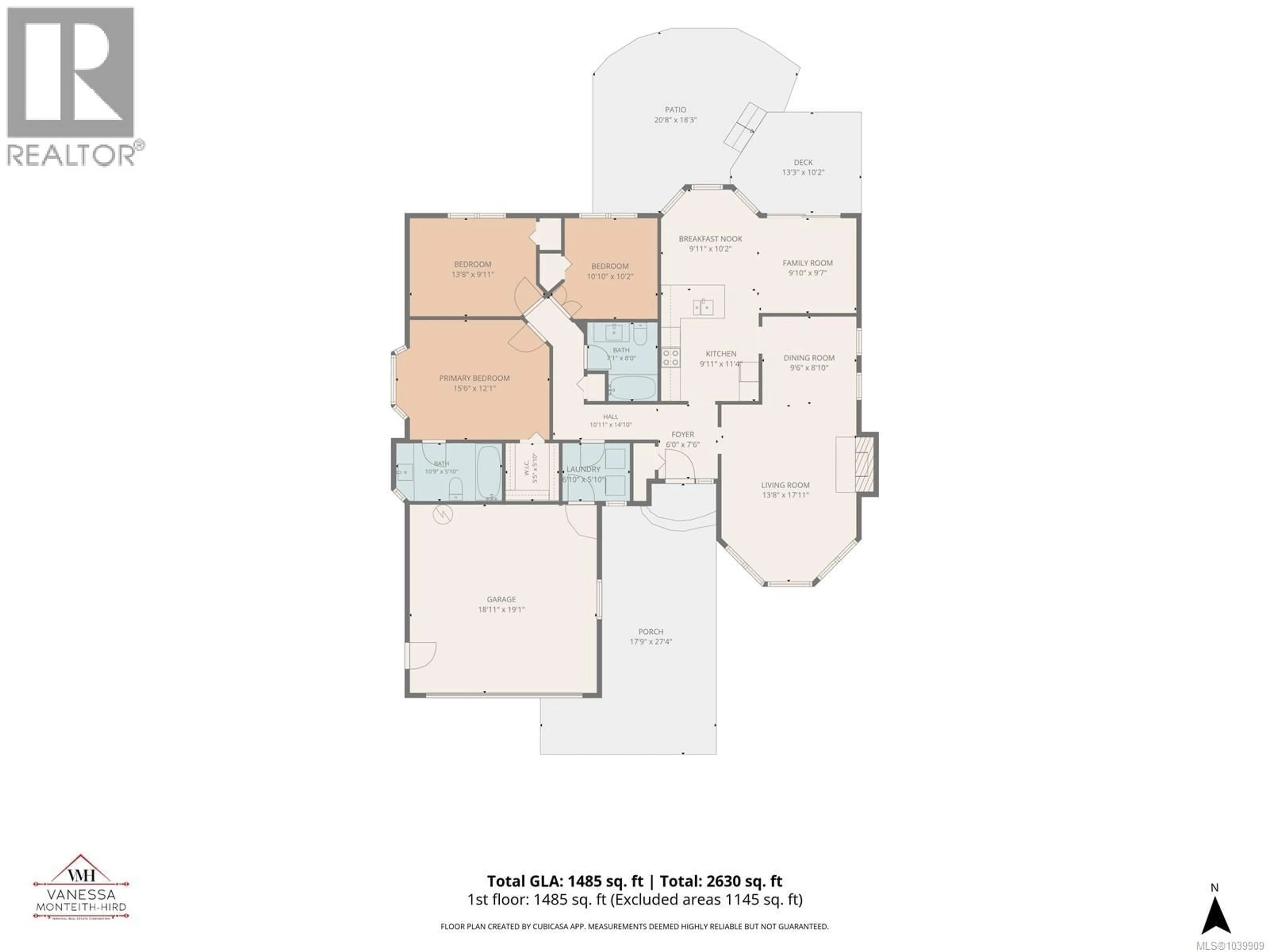 Floor plan for 750 GEORGIA DRIVE, Campbell River British Columbia V9H1S3