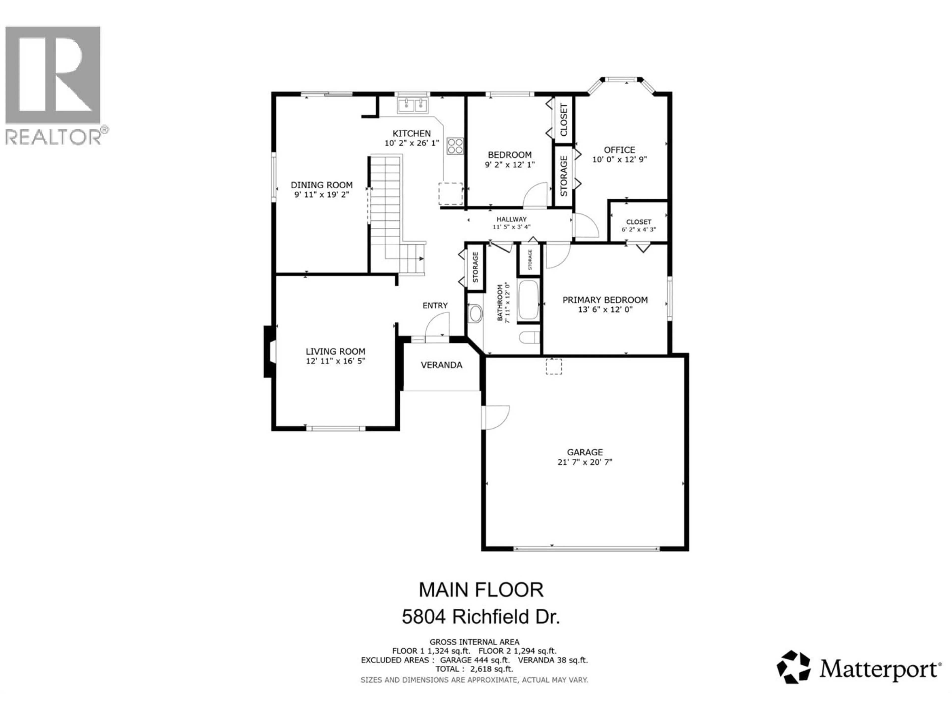 Floor plan for 5804 RICHFIELD DRIVE, Vernon British Columbia V1H1A7