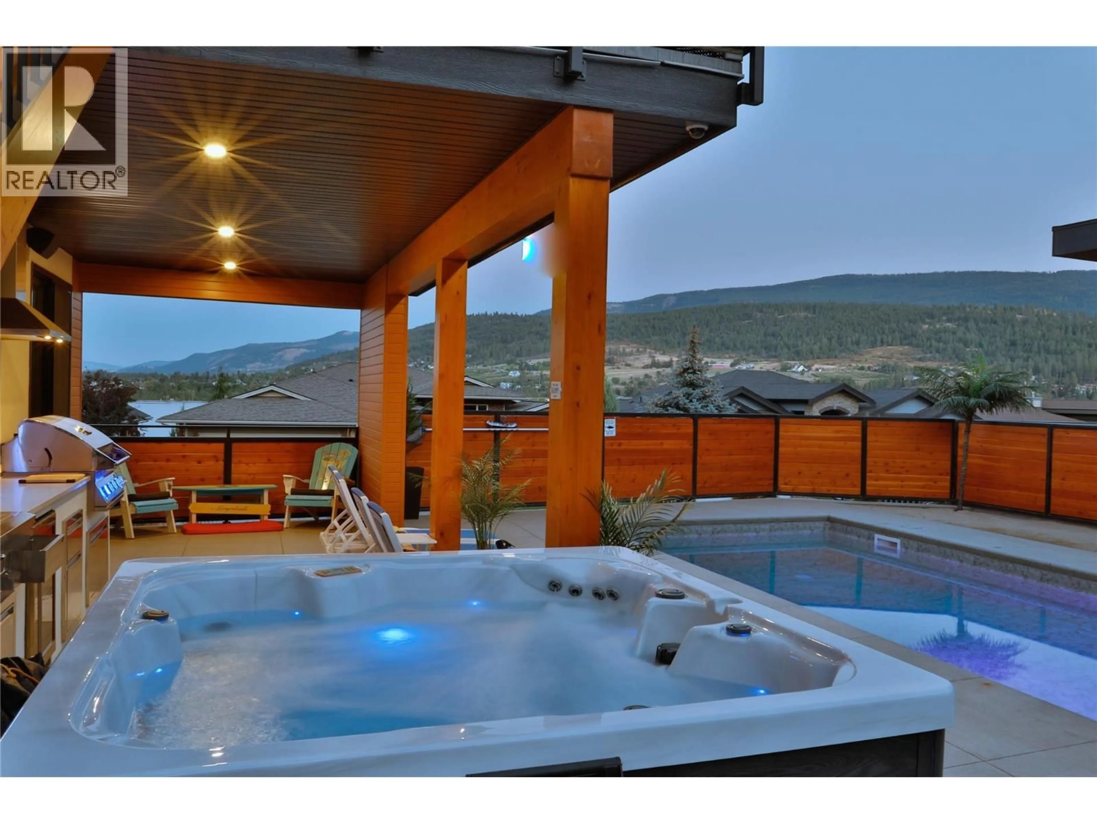 Patio, mountain view for 7938 GRAYSTONE DRIVE, Coldstream British Columbia V1B4A9