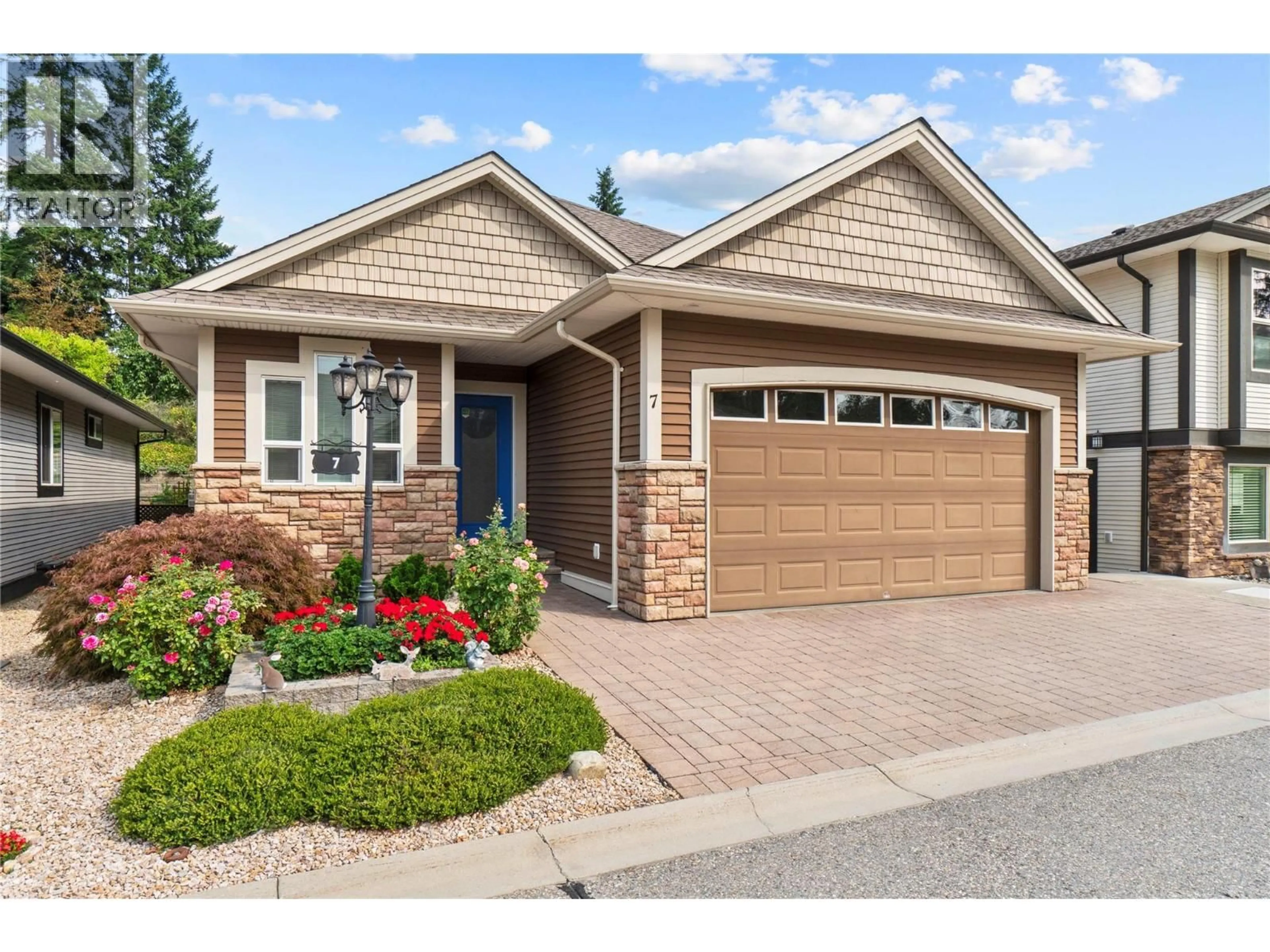 Home with brick exterior material, street for 7 - 2850 7 AVENUE NORTHEAST, Salmon Arm British Columbia V1E0B7