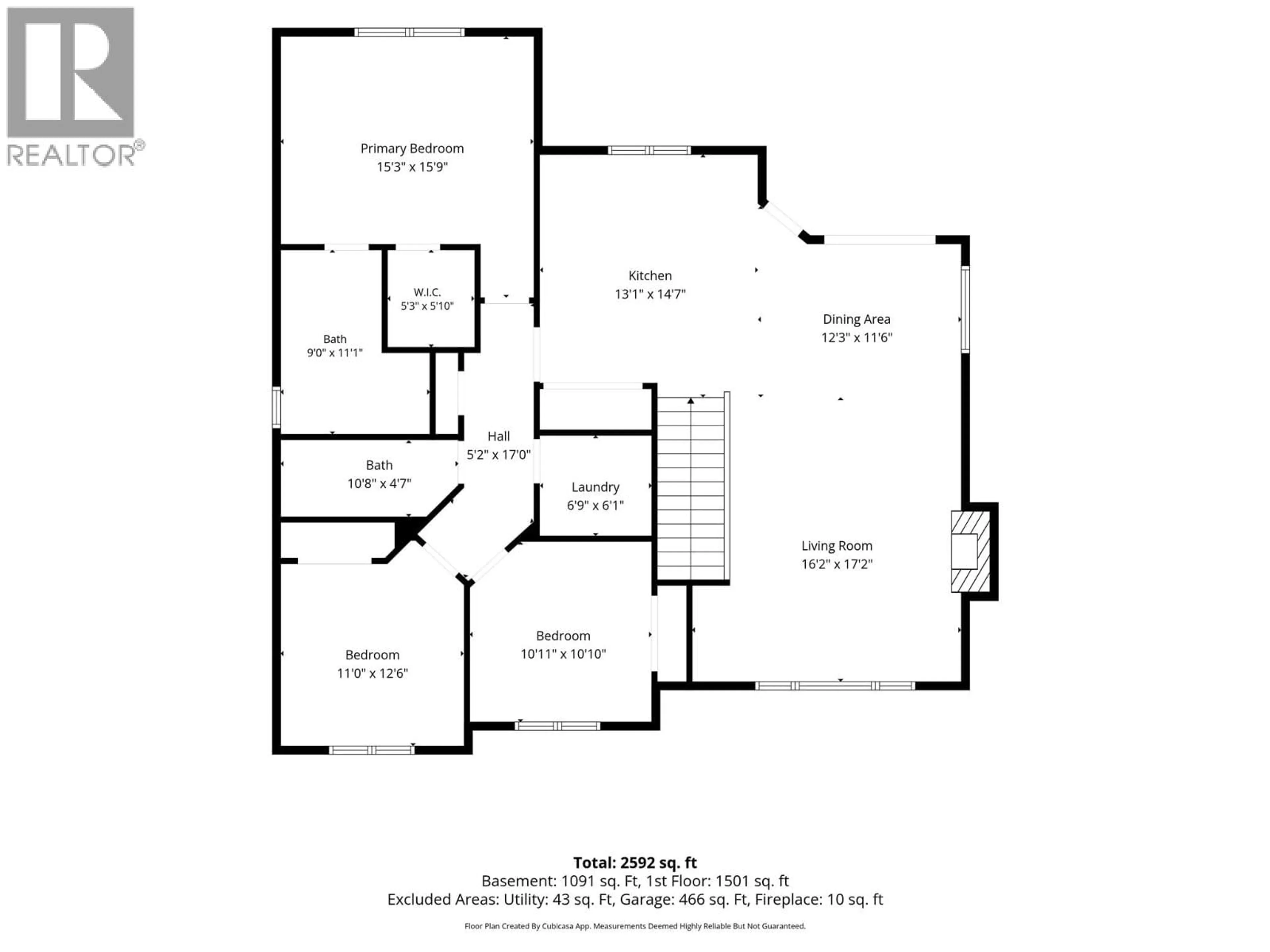 Floor plan for 1981 GALORE CRESCENT, Kamloops British Columbia V2E0A7
