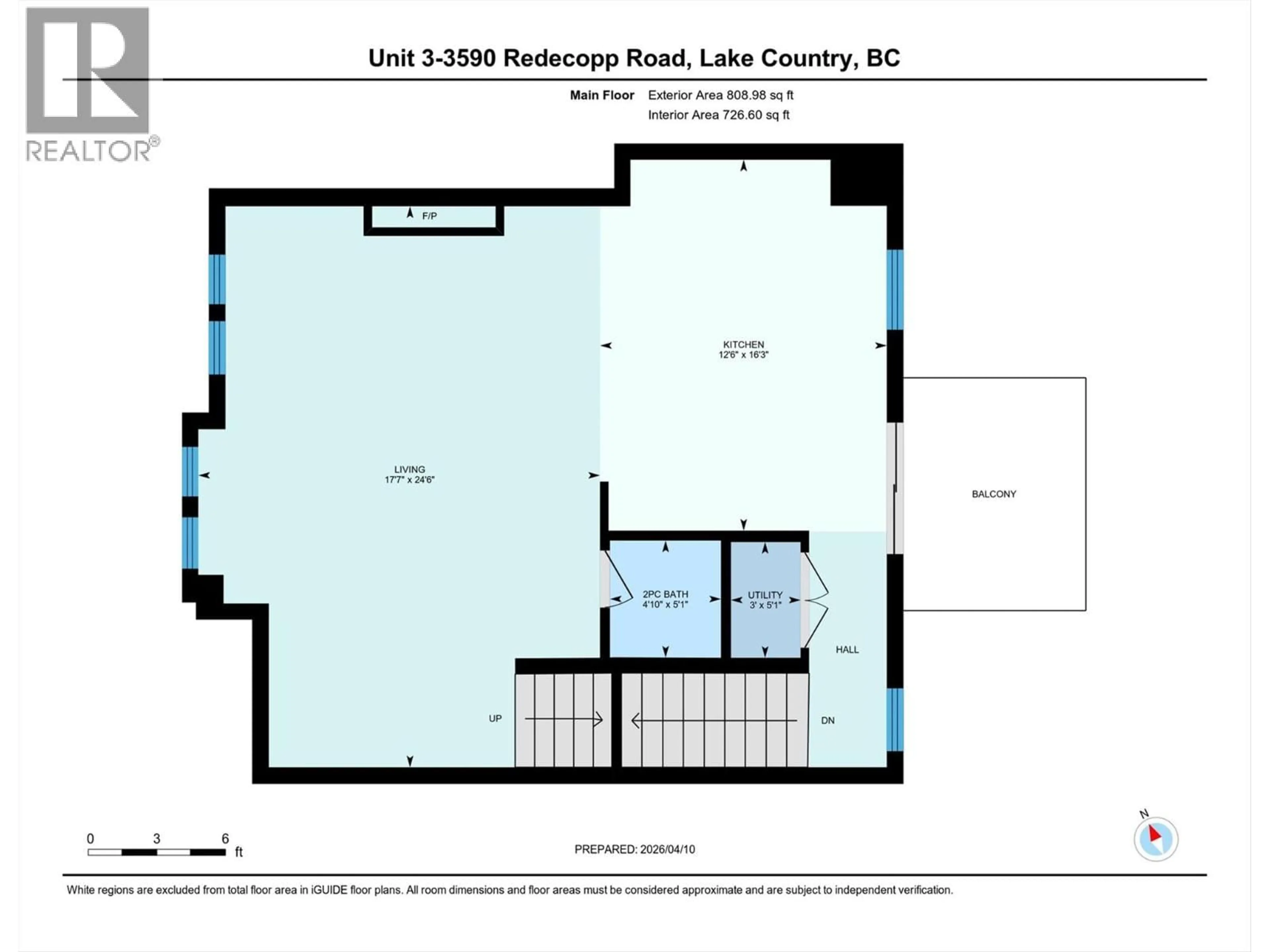 Floor plan for 3 - 3590 REDECOPP ROAD, Lake Country British Columbia V4V1X5