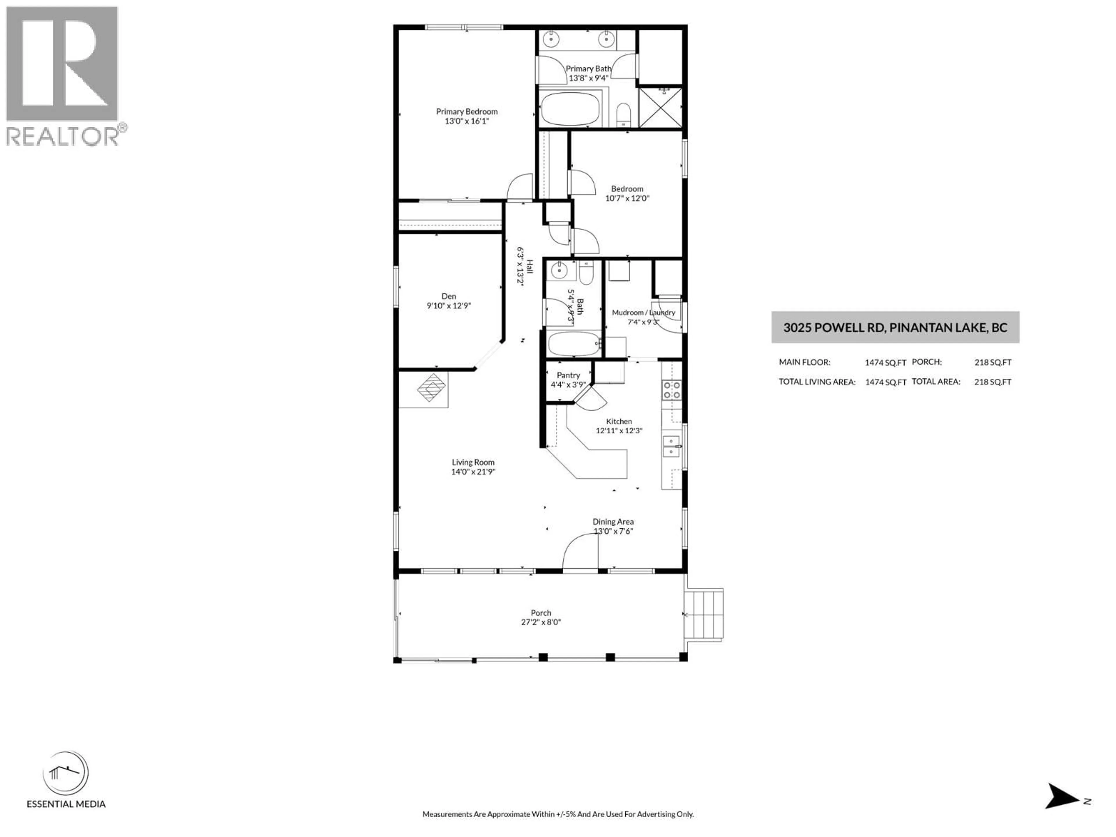 Floor plan for 3025 POWELL ROAD, Kamloops British Columbia V0E3E1