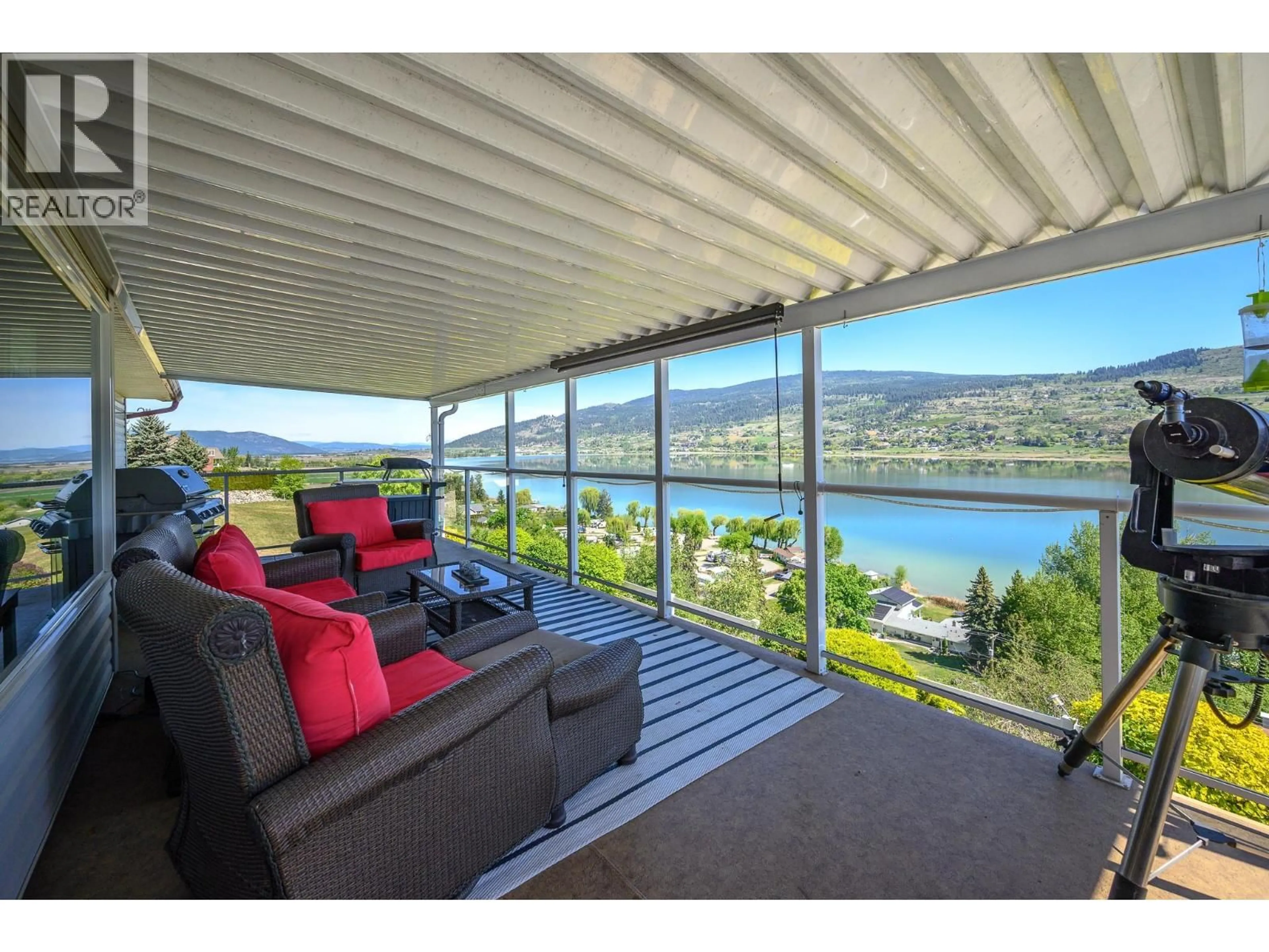 Patio, water/lake/river/ocean view for 7199 BREMMER ROAD, Vernon British Columbia V1H1W6