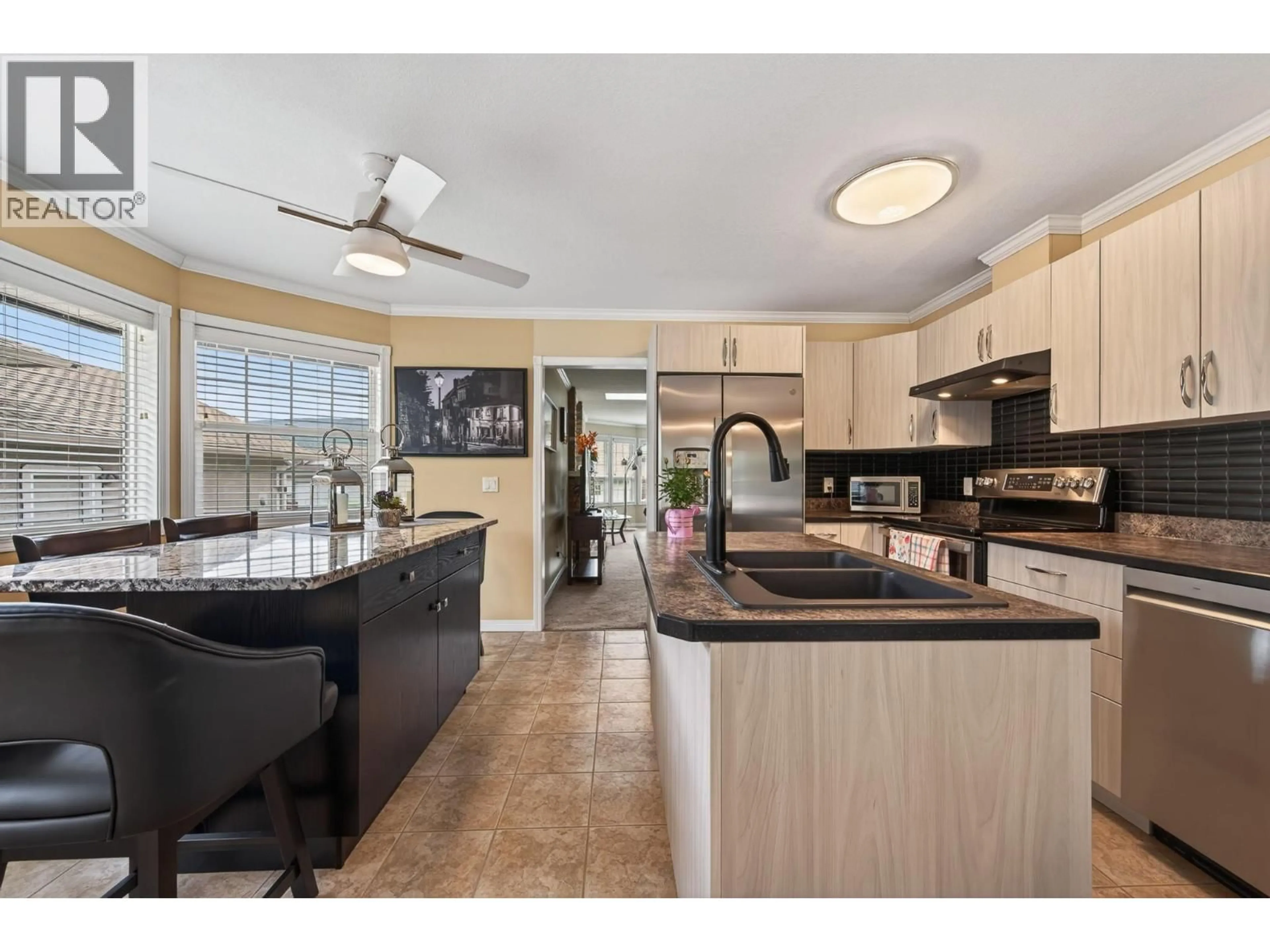 Open concept kitchen, ceramic/tile floor for 3577 NAVATANEE DRIVE, Kamloops British Columbia V2H1S1