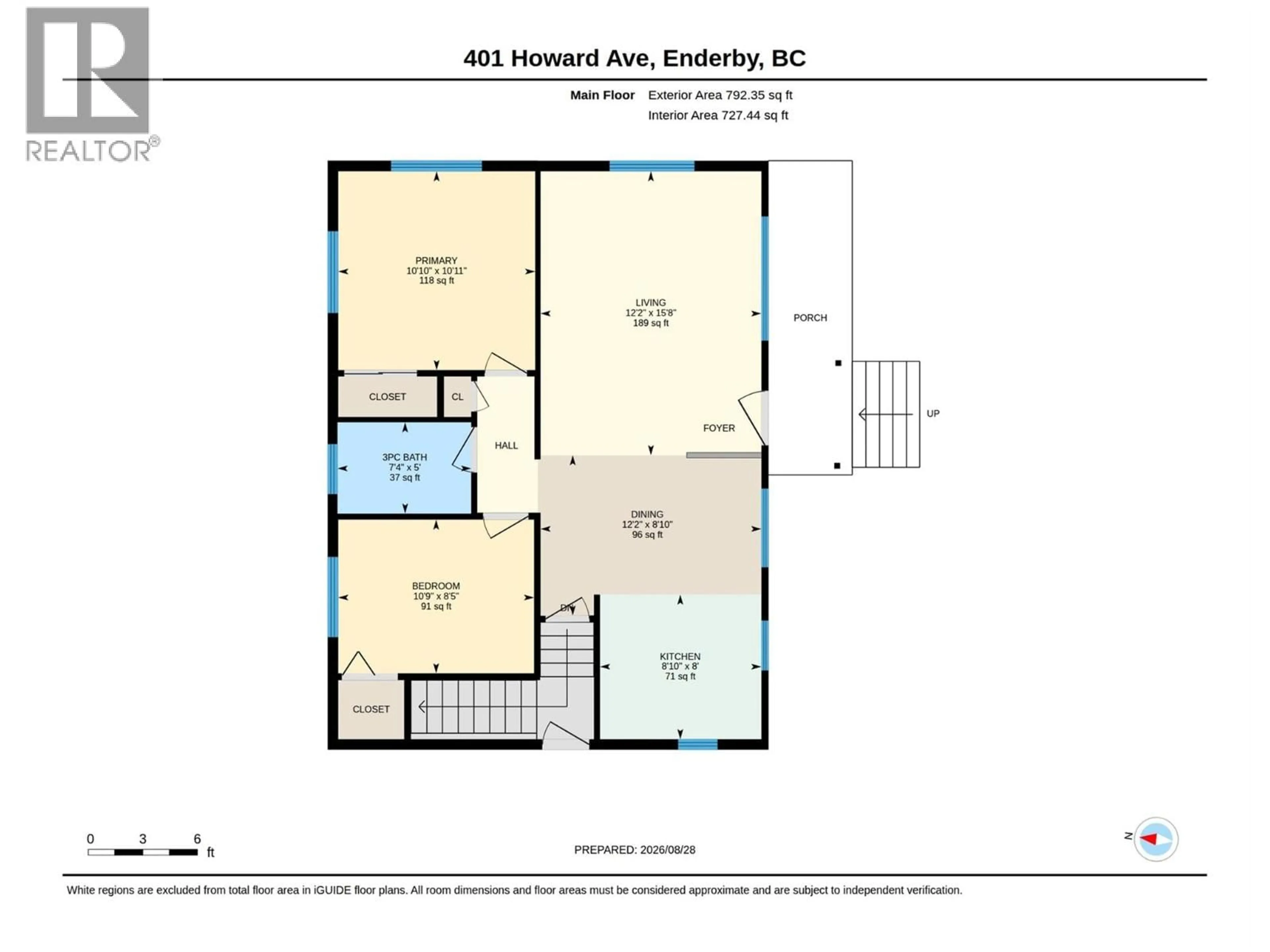 Floor plan for 401 HOWARD AVENUE, Enderby British Columbia V4Y4A4