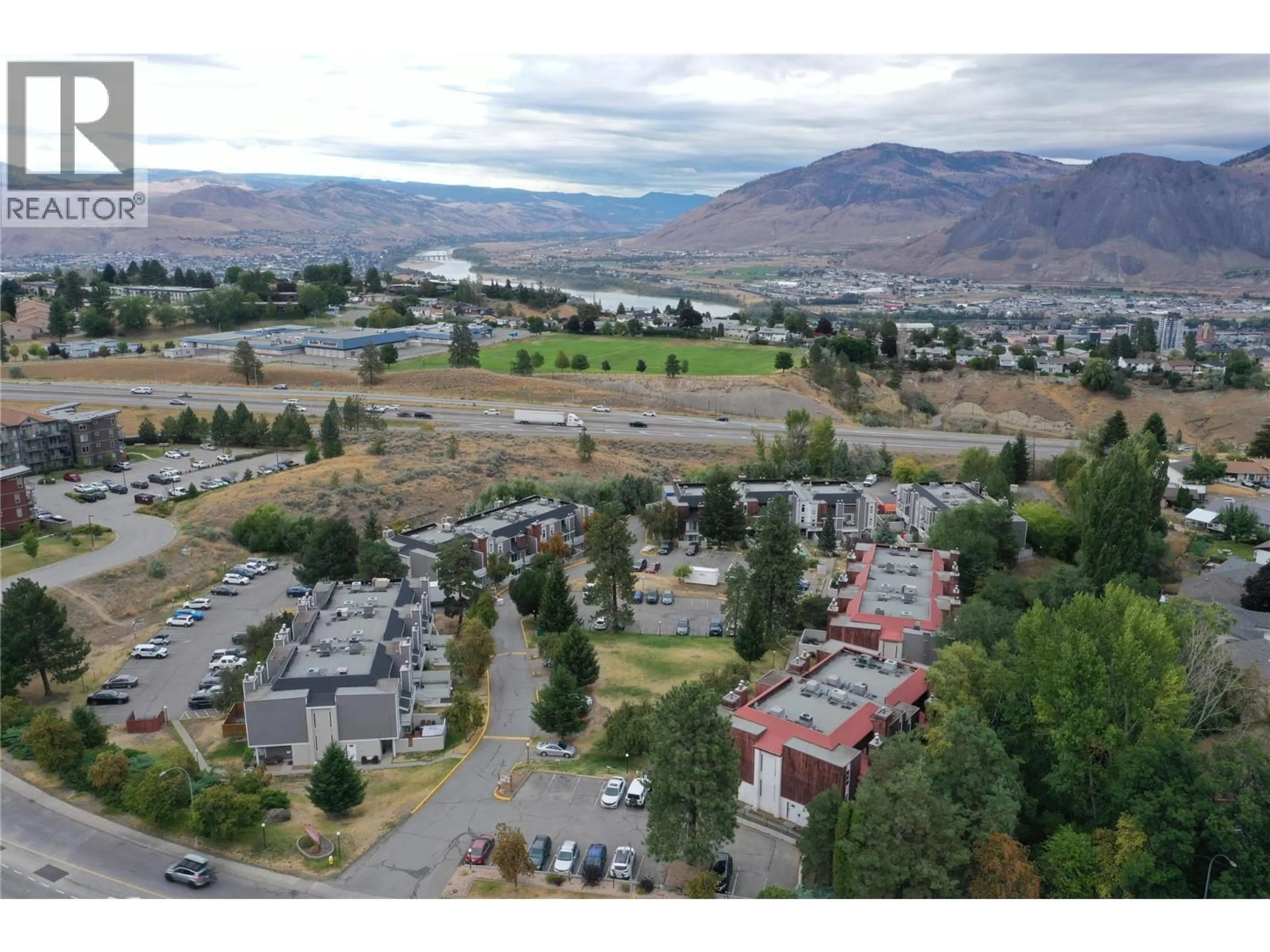 A pic from outside/outdoor area/front of a property/back of a property/a pic from drone, mountain view for 52 - 1435 SUMMIT DRIVE, Kamloops British Columbia V2E1S4