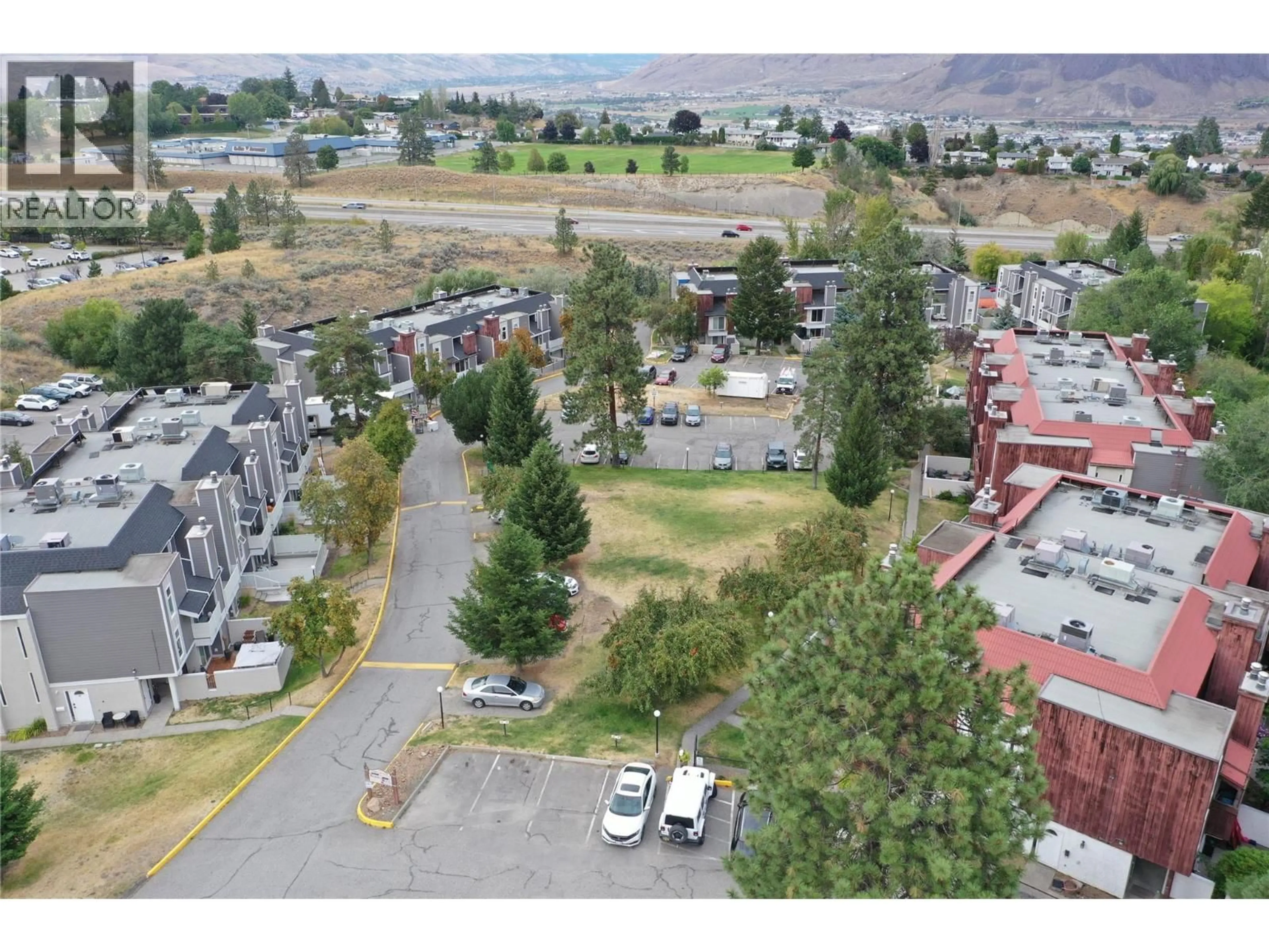 A pic from outside/outdoor area/front of a property/back of a property/a pic from drone, mountain view for 52 - 1435 SUMMIT DRIVE, Kamloops British Columbia V2E1S4