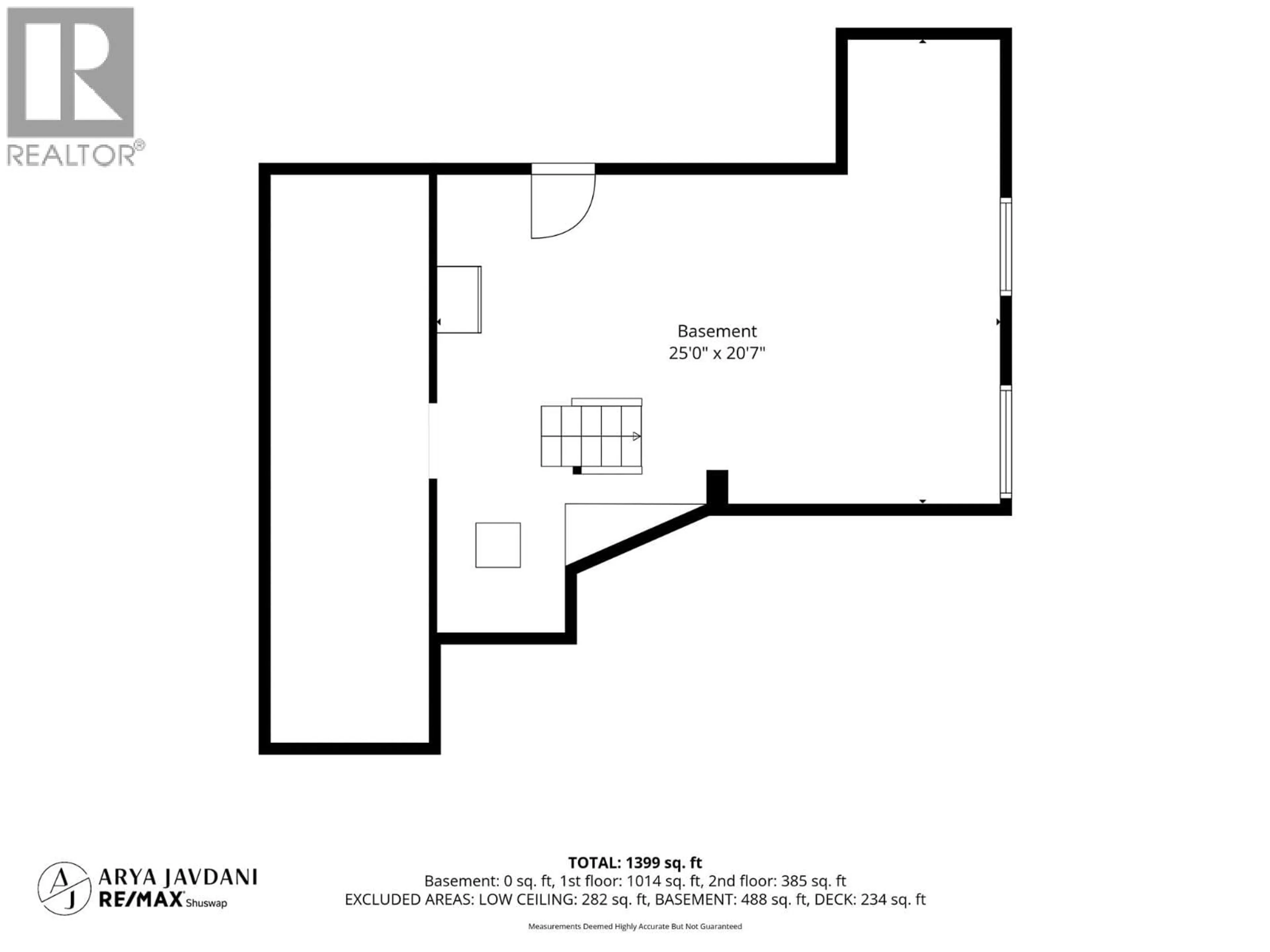 Floor plan for 591 6 STREET SOUTHEAST, Salmon Arm British Columbia V1E4E5