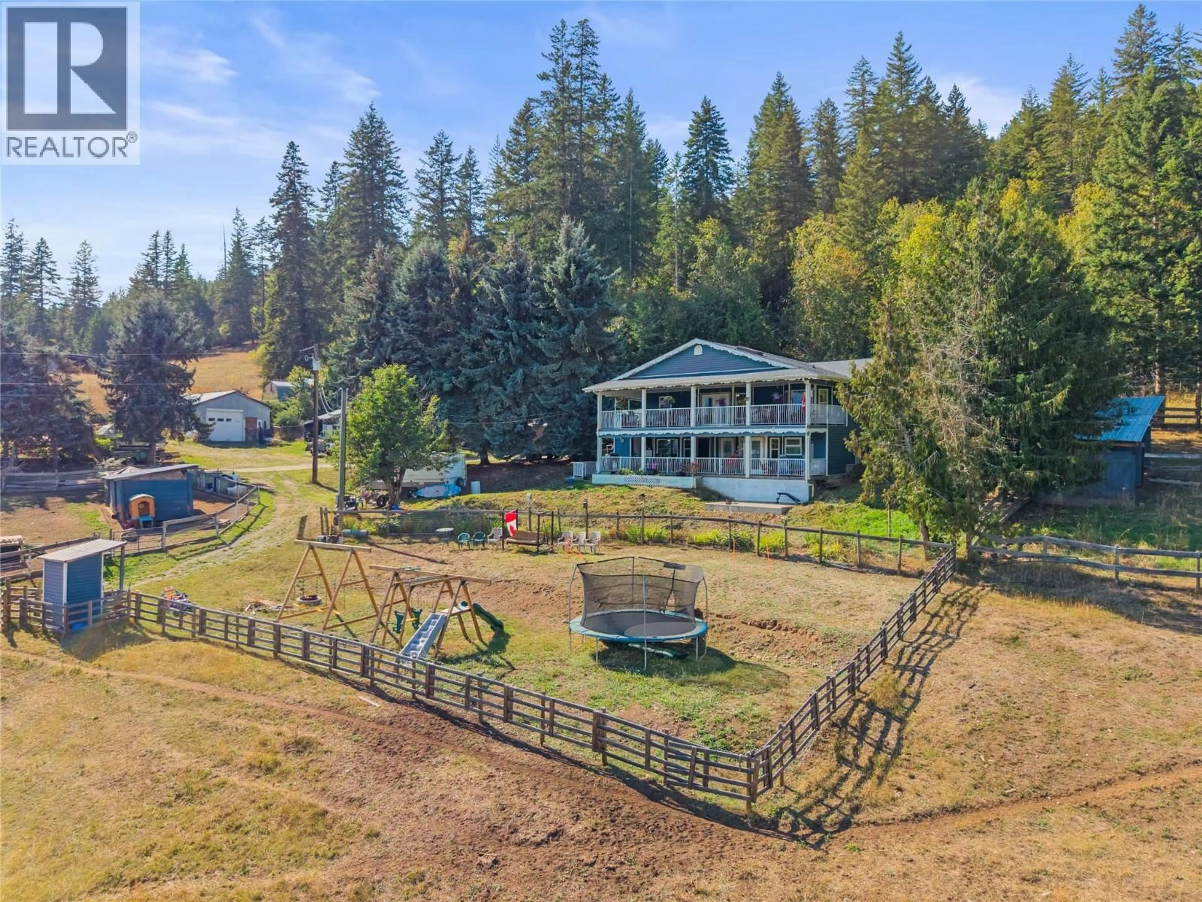 A pic from outside/outdoor area/front of a property/back of a property/a pic from drone, unknown for 6778 97A HIGHWAY, Grindrod British Columbia V0E1V0