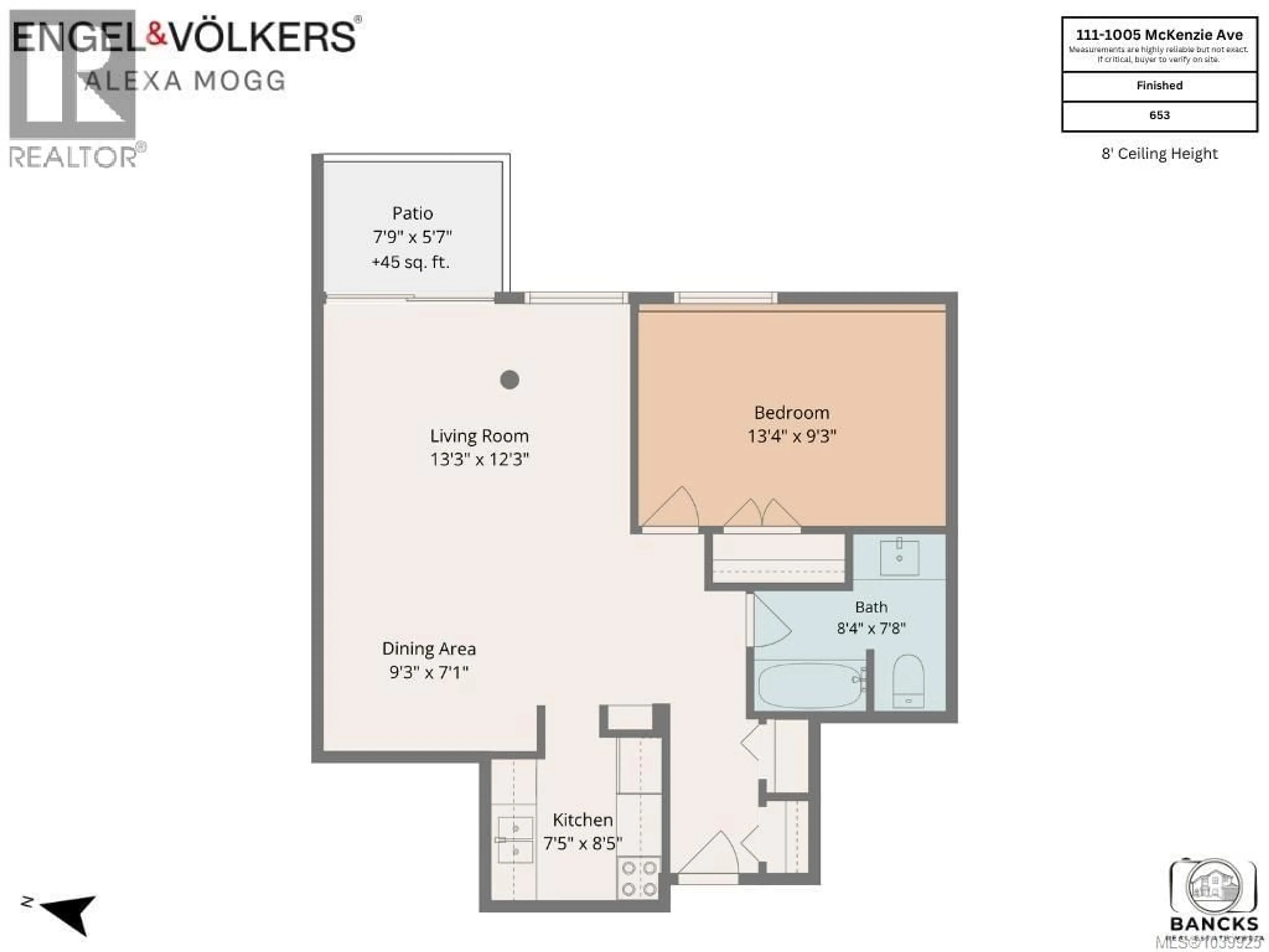 Floor plan for 111 - 1005 MCKENZIE AVENUE, Saanich British Columbia V8X4A9