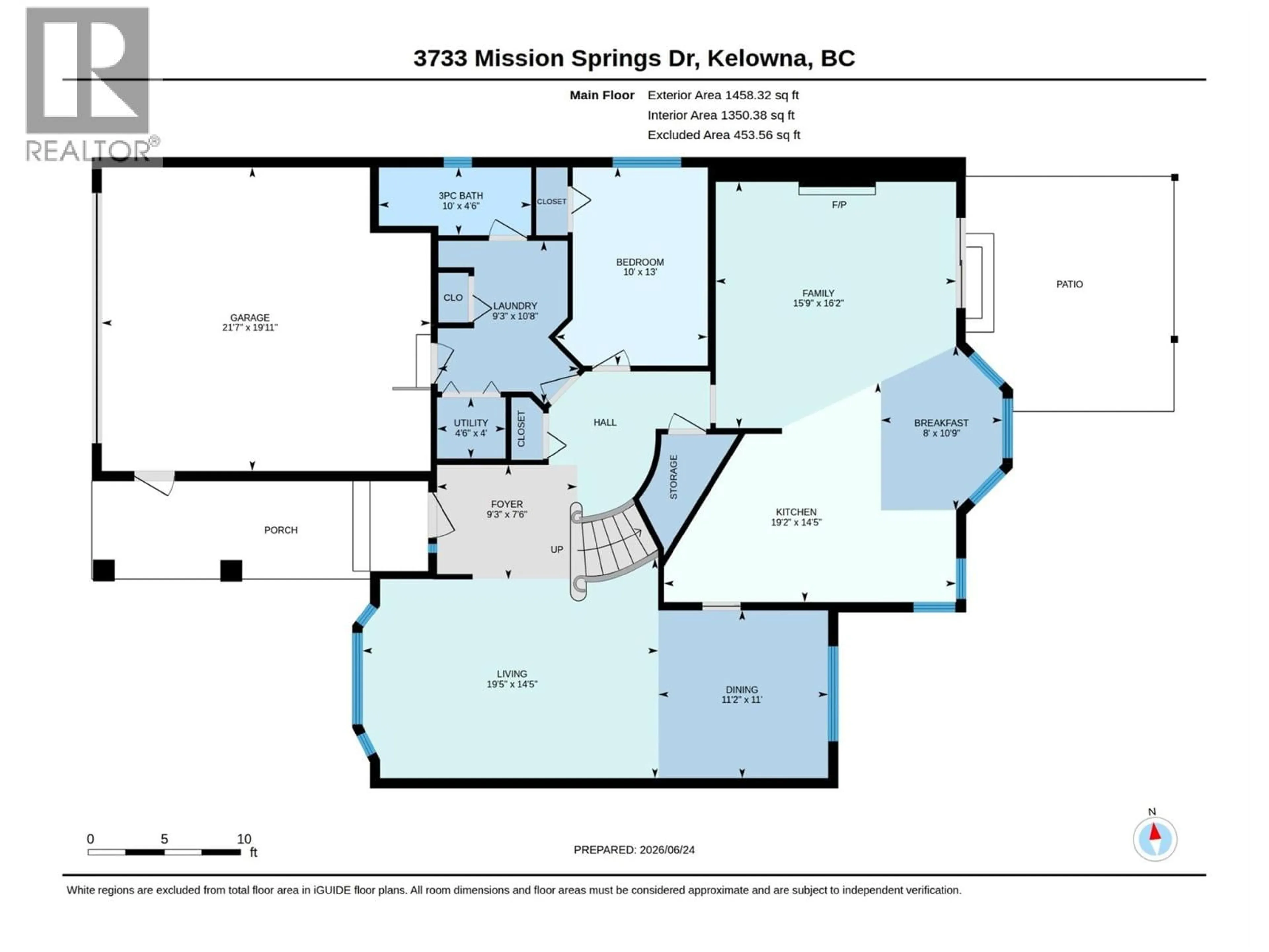 Floor plan for 3733 MISSION SPRINGS DRIVE, Kelowna British Columbia V1W3M1