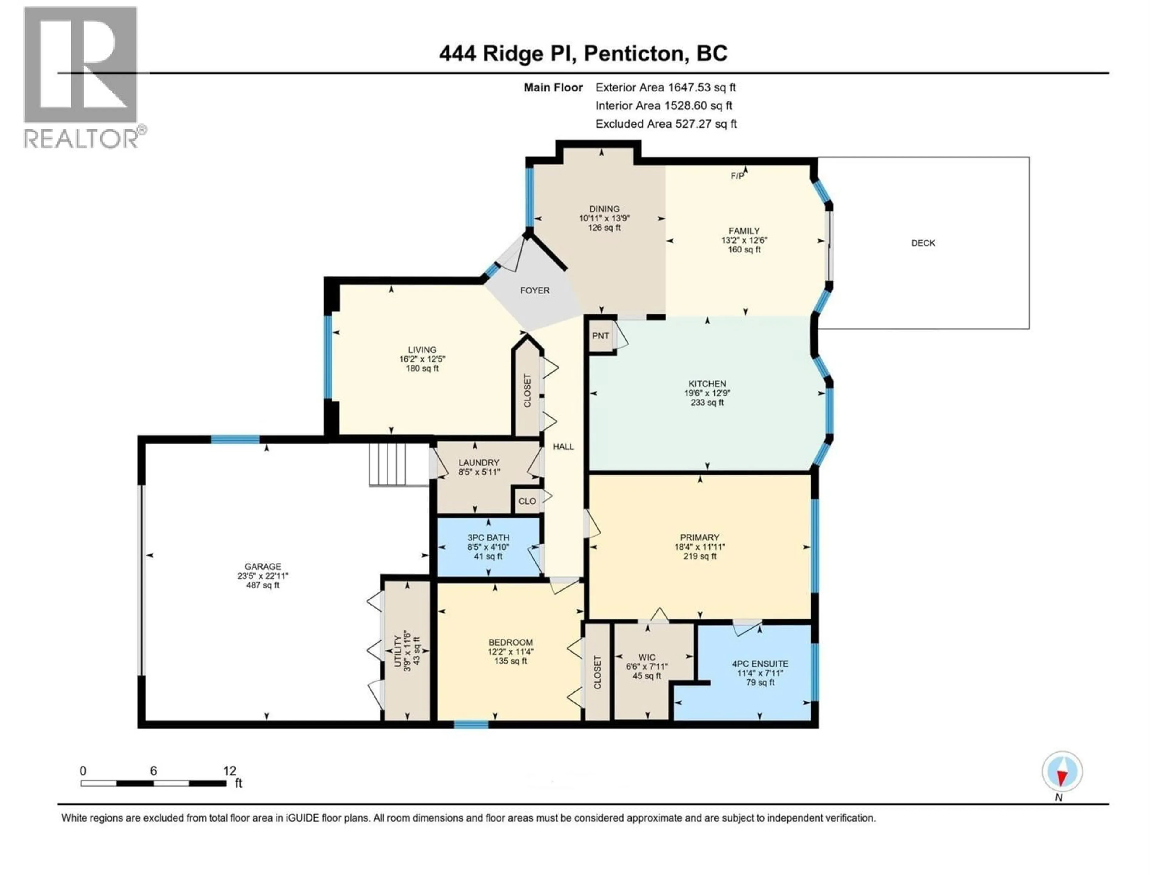 Floor plan for 444 RIDGE PLACE, Penticton British Columbia V2A8N7