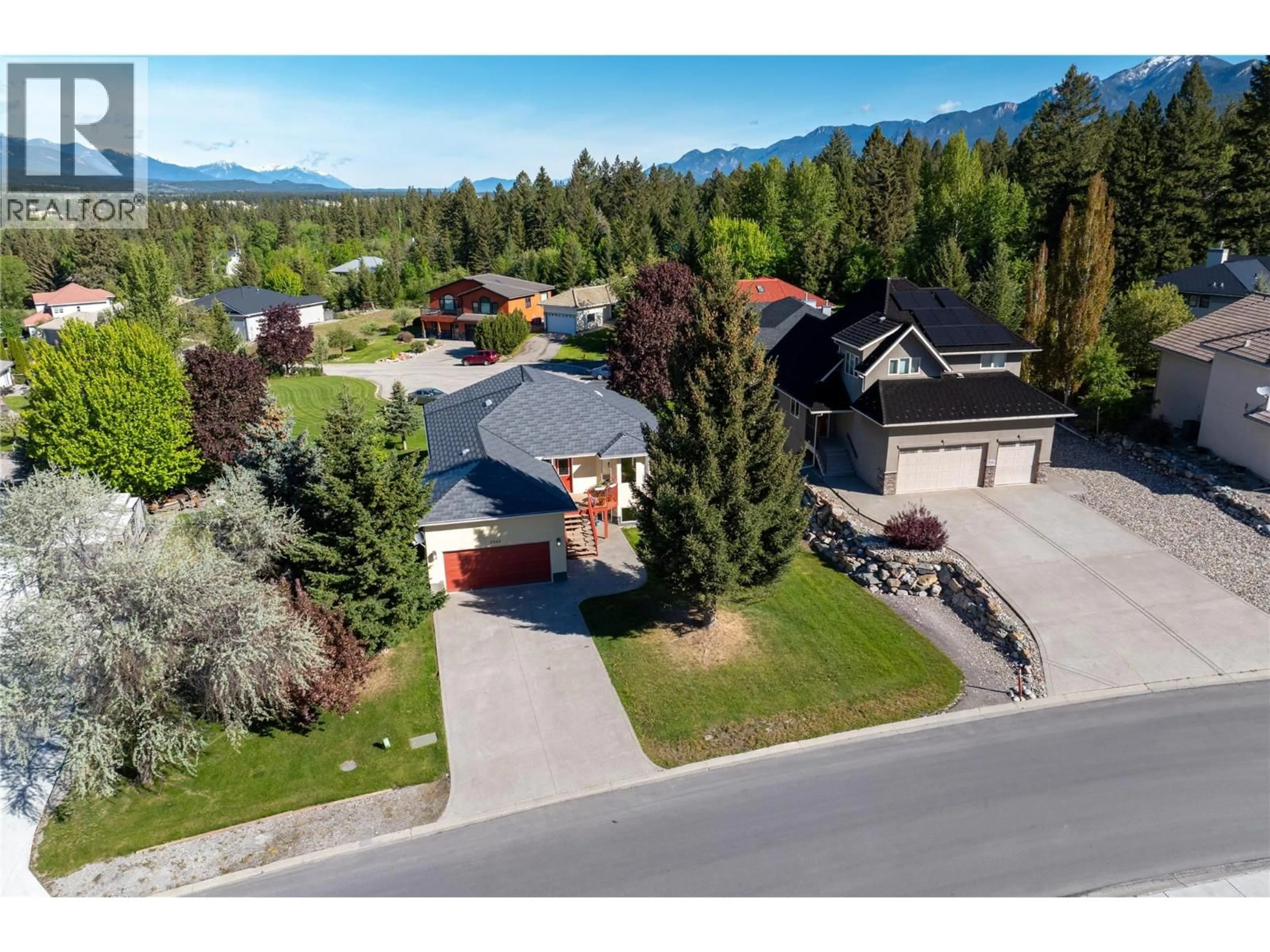 A pic from outside/outdoor area/front of a property/back of a property/a pic from drone, mountain view for 5045 RIVERVIEW ROAD, Fairmont Hot Springs British Columbia V0B1L1