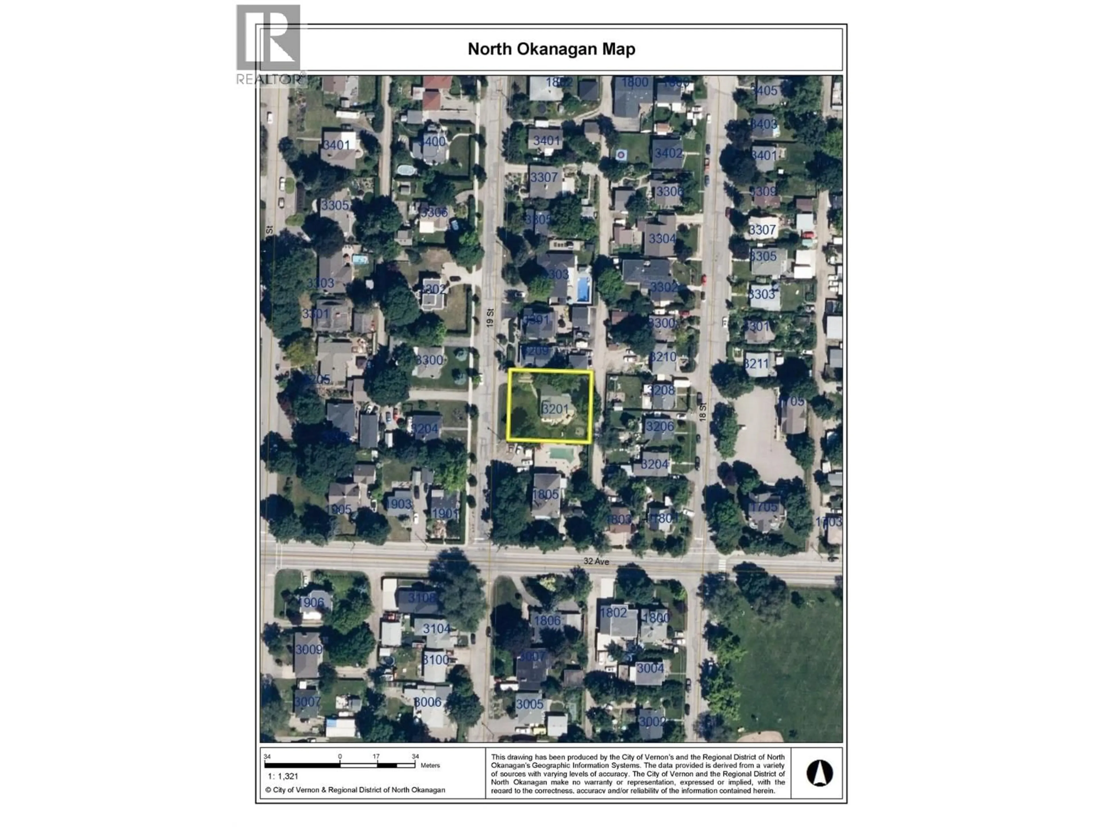 Picture of a map for 3201 19 STREET, Vernon British Columbia V1T4B6