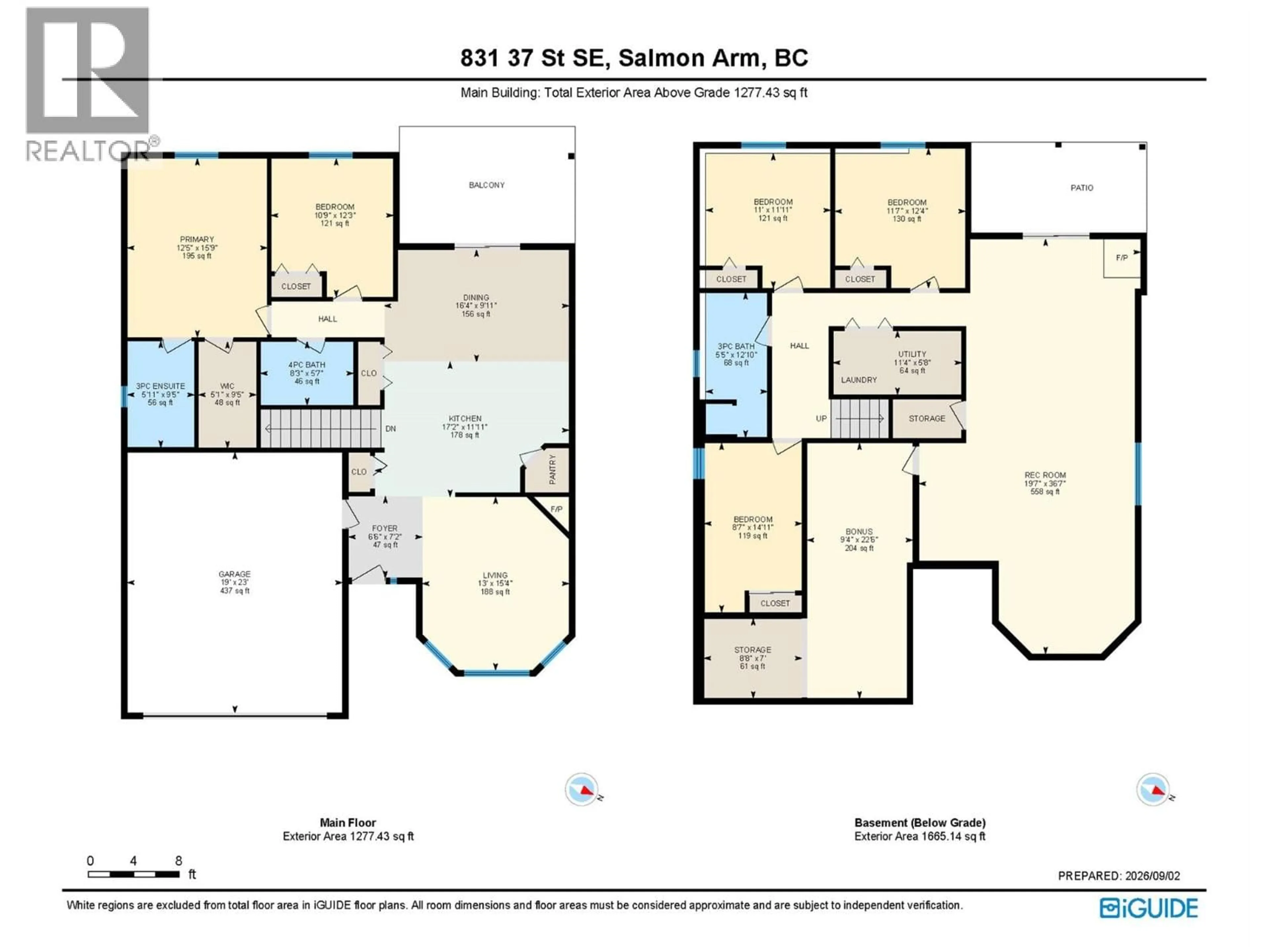 Floor plan for 831 37 STREET SOUTHEAST, Salmon Arm British Columbia V1E3M2