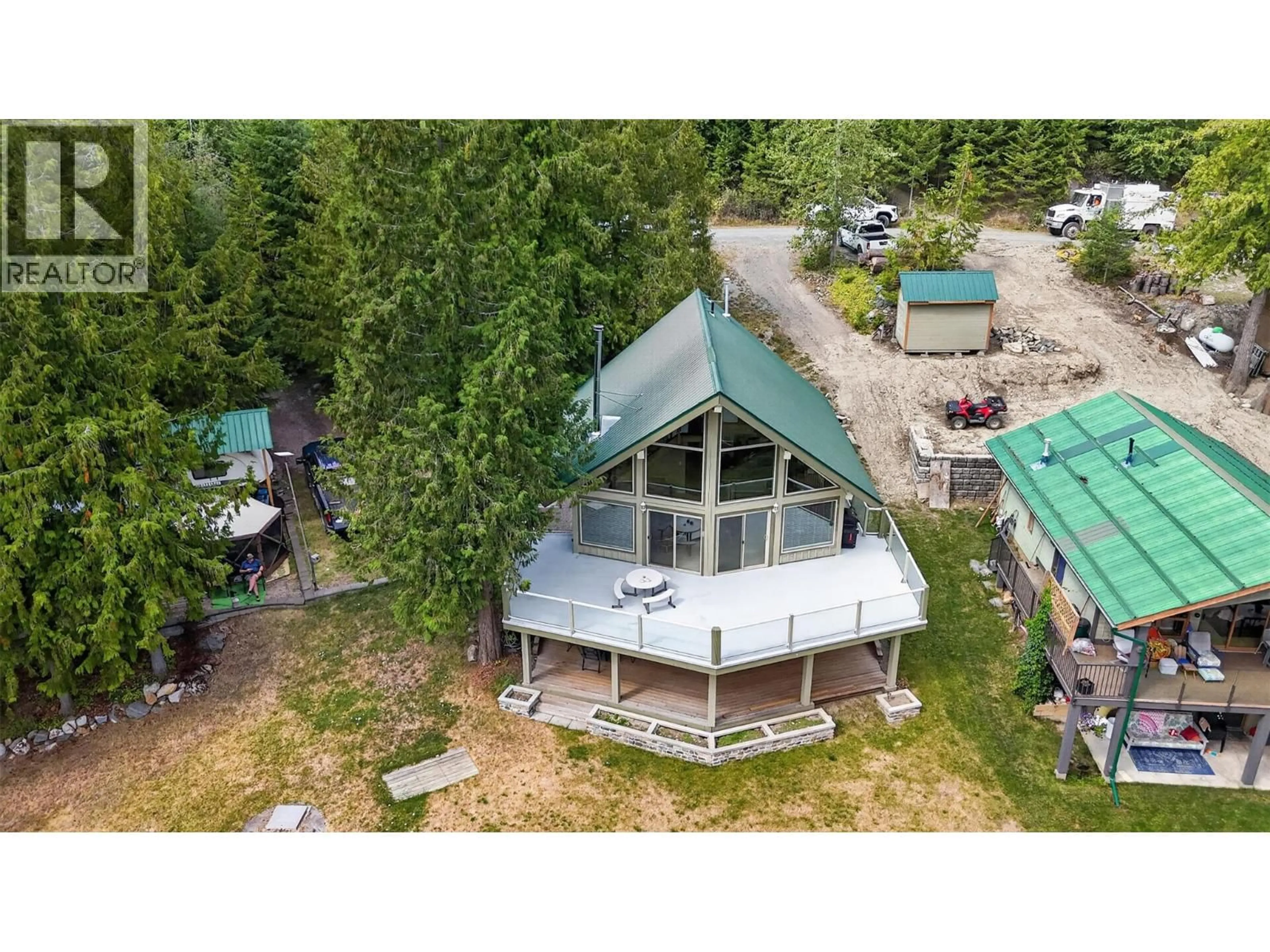 A pic from outside/outdoor area/front of a property/back of a property/a pic from drone, unknown for 17 - 7540 RUSSEL FSR CREEK, Barriere British Columbia V0E0A9