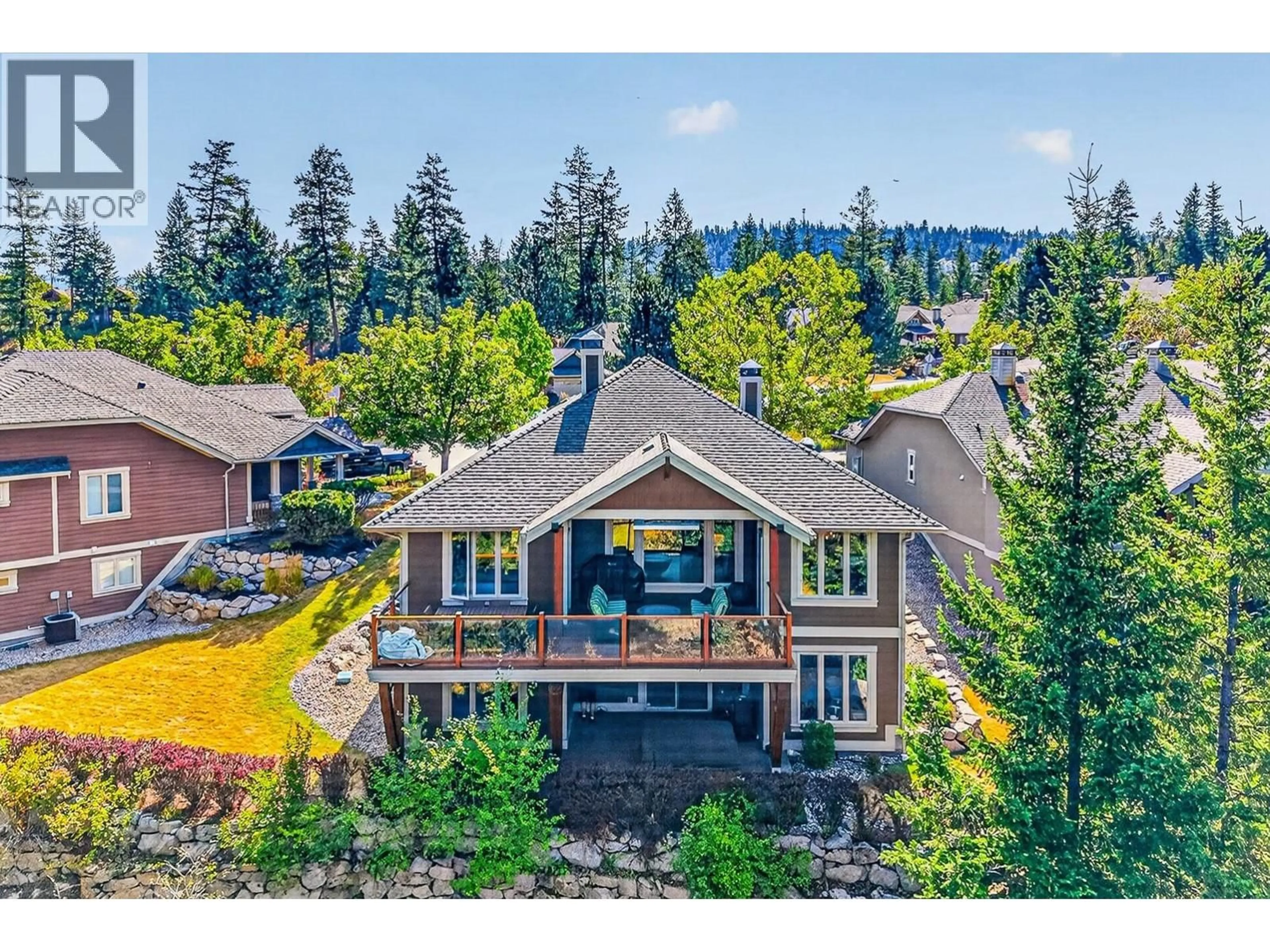 A pic from outside/outdoor area/front of a property/back of a property/a pic from drone, unknown for 159 DORMIE PARK CRESCENT, Vernon British Columbia V1H1Y7