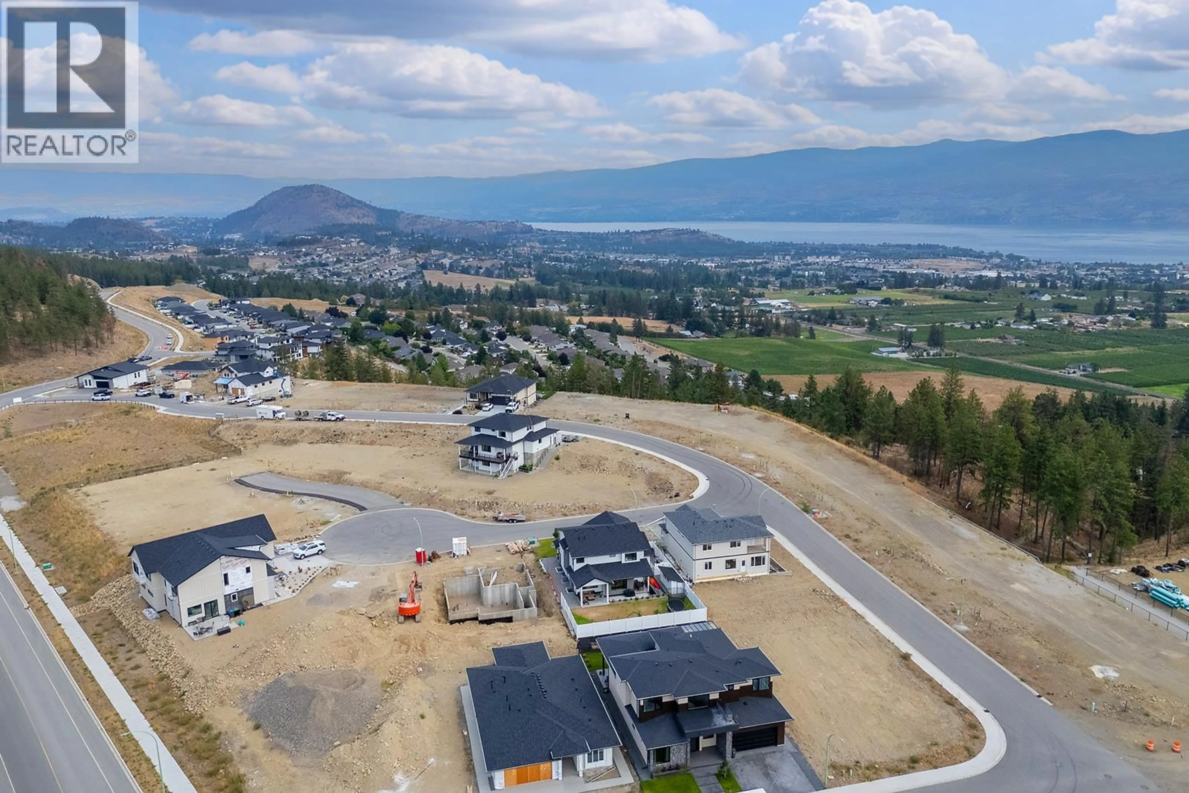A pic from outside/outdoor area/front of a property/back of a property/a pic from drone, mountain view for 3078 FLUME COURT, West Kelowna British Columbia V4T2X3