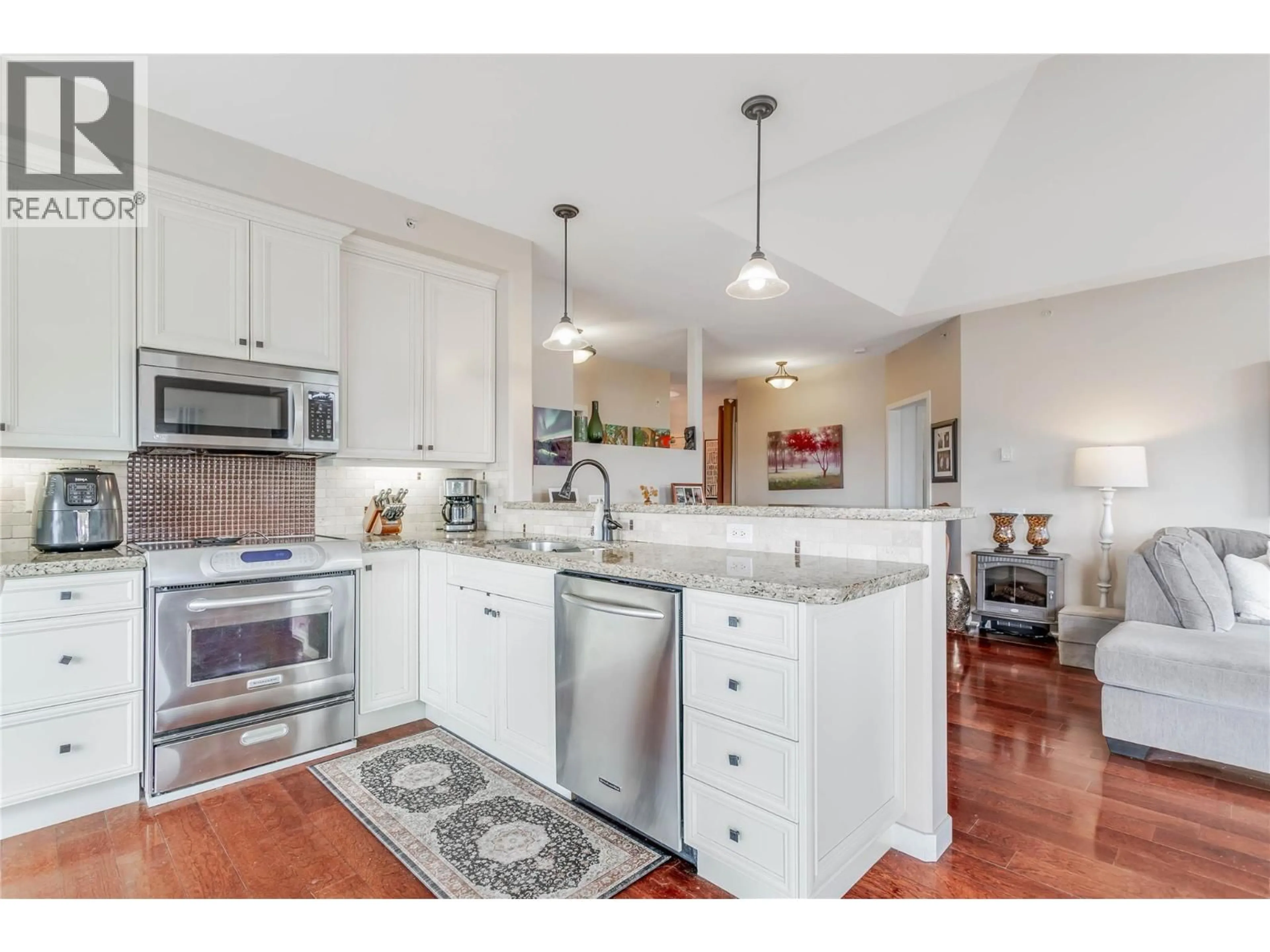 Open concept kitchen, unknown for 406 - 680 LEQUIME ROAD, Kelowna British Columbia V1W1A4