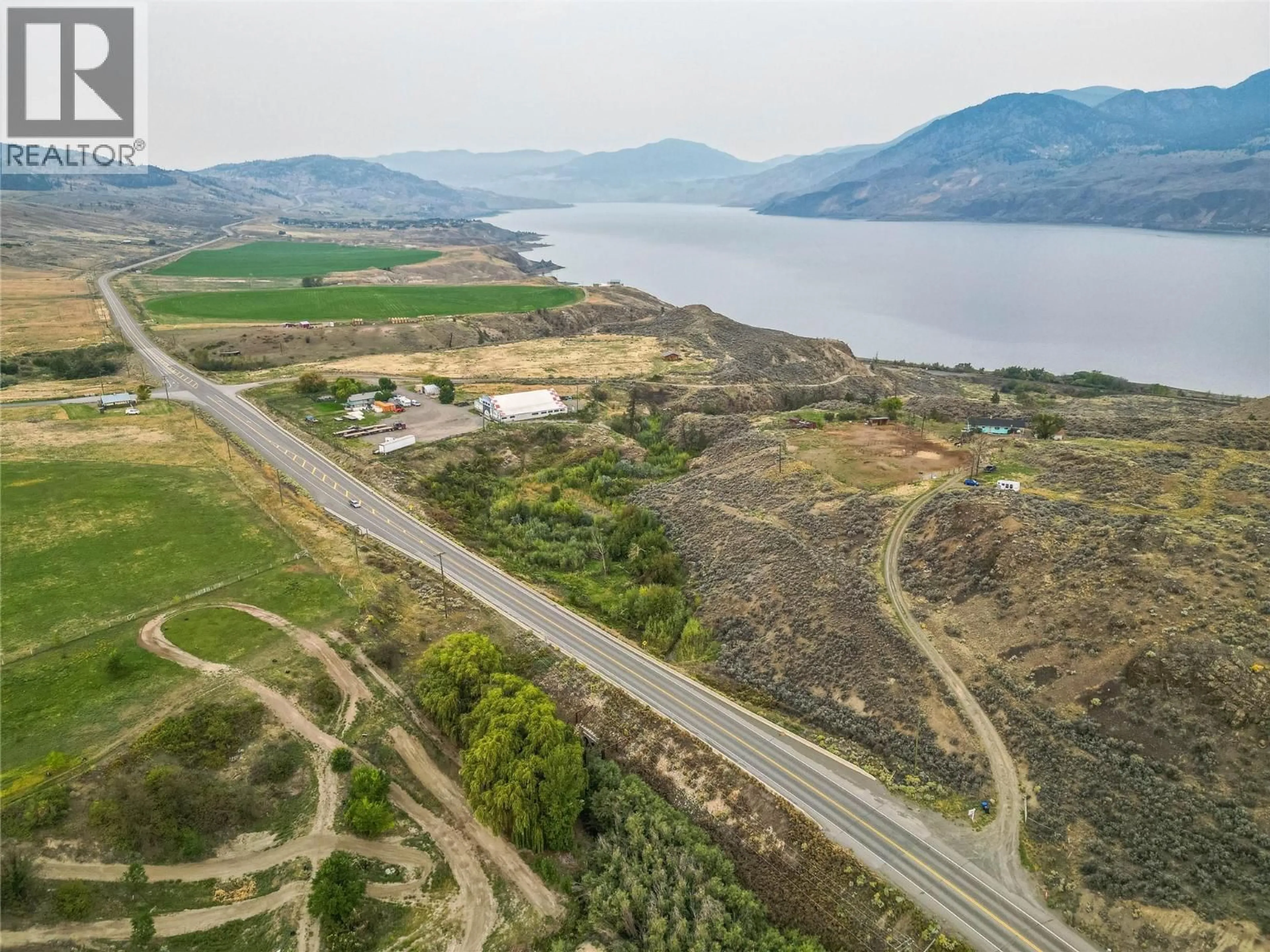 A pic from outside/outdoor area/front of a property/back of a property/a pic from drone, water/lake/river/ocean view for 6009 WEST TRANS CANADA HIGHWAY, Kamloops British Columbia V1S2A2