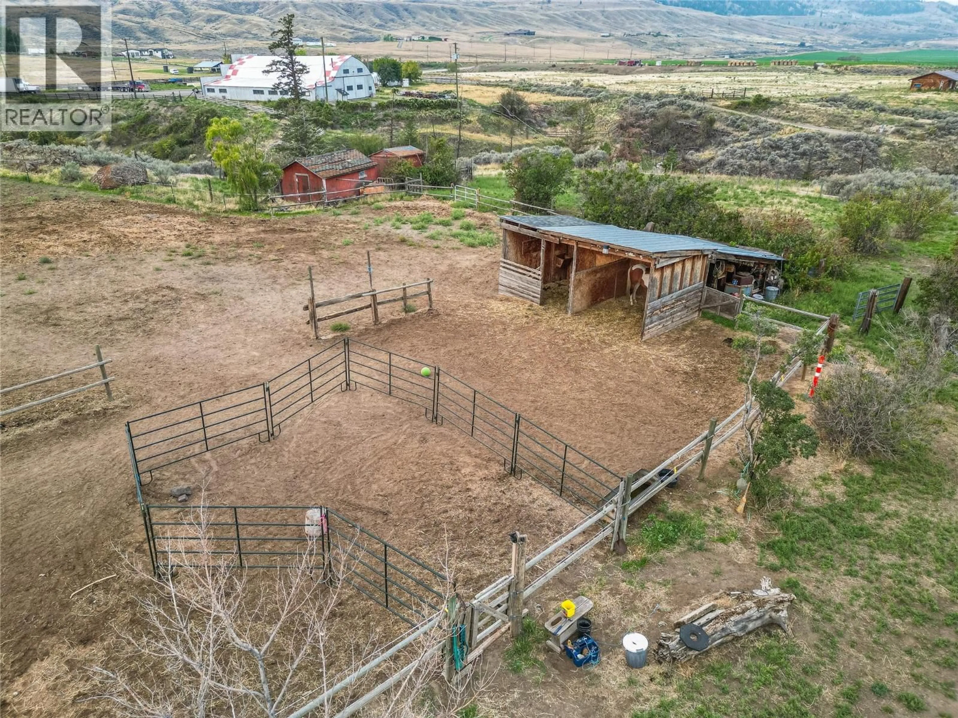 A pic from outside/outdoor area/front of a property/back of a property/a pic from drone, mountain view for 6009 WEST TRANS CANADA HIGHWAY, Kamloops British Columbia V1S2A2