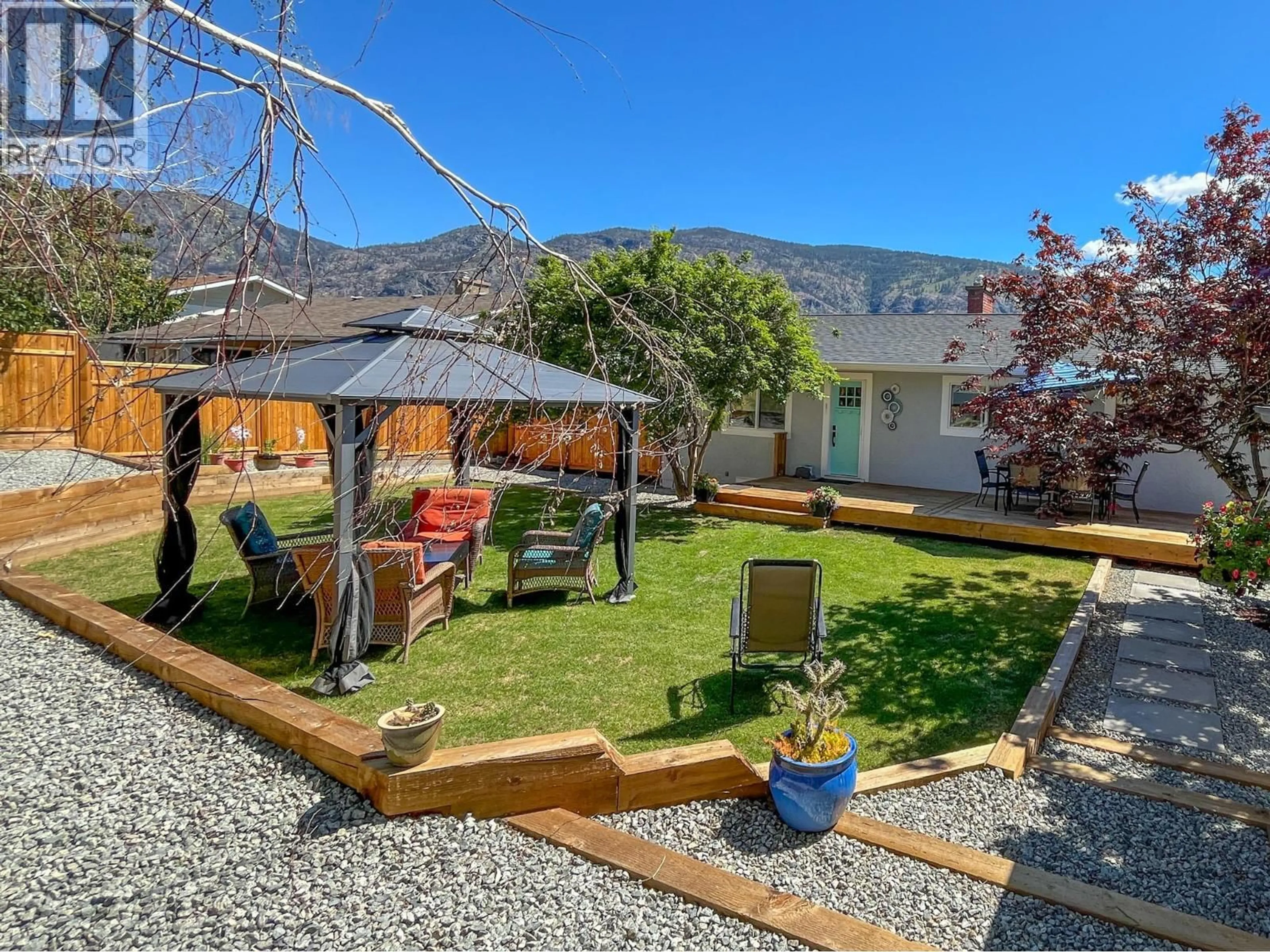A pic from outside/outdoor area/front of a property/back of a property/a pic from drone, mountain view for 7812 GRAVENSTEIN DRIVE, Osoyoos British Columbia V0H1V0