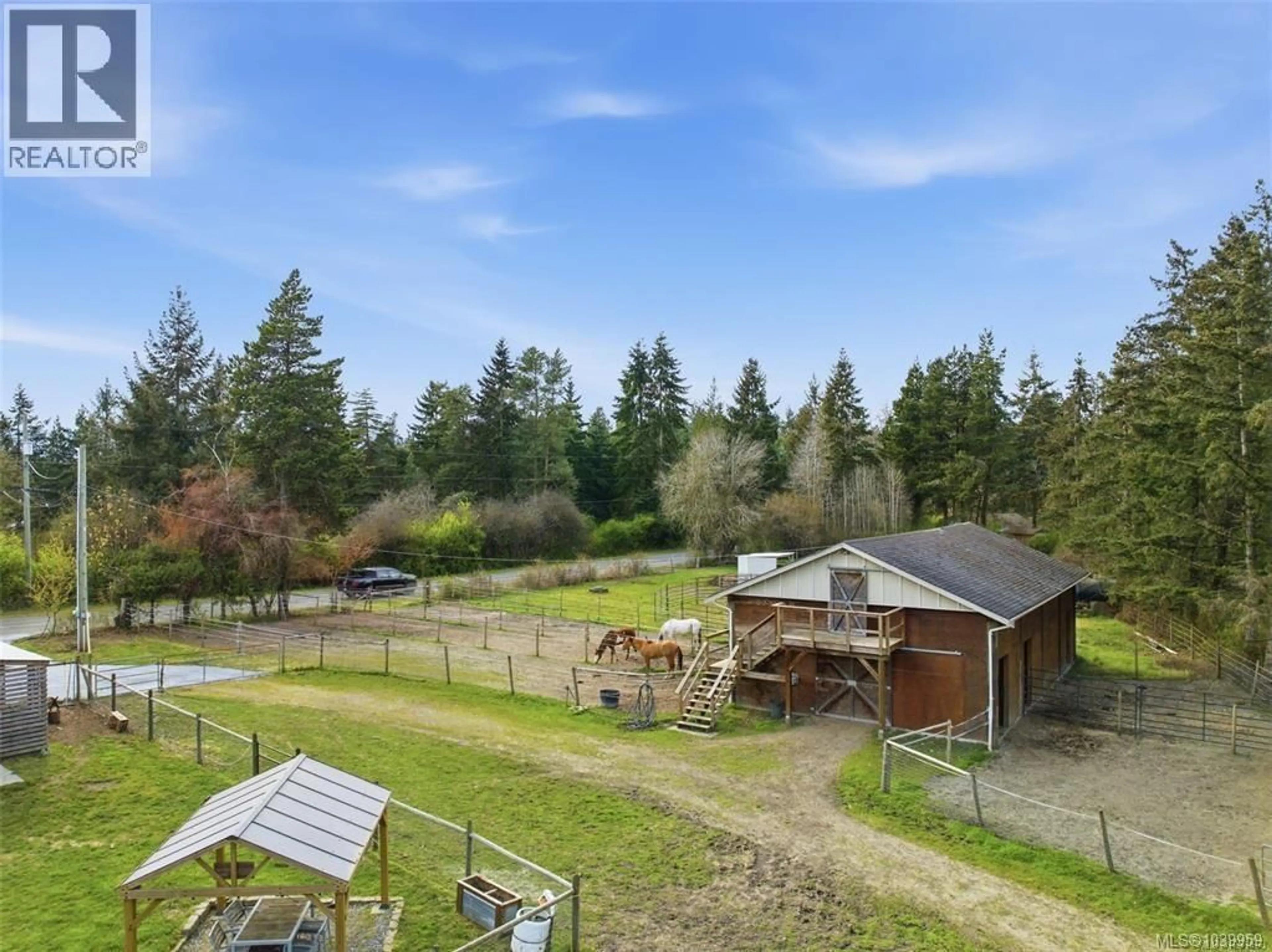 A pic from outside/outdoor area/front of a property/back of a property/a pic from drone, forest/trees view for 4425 TELEGRAPH ROAD, Cobble Hill British Columbia V0R1N2