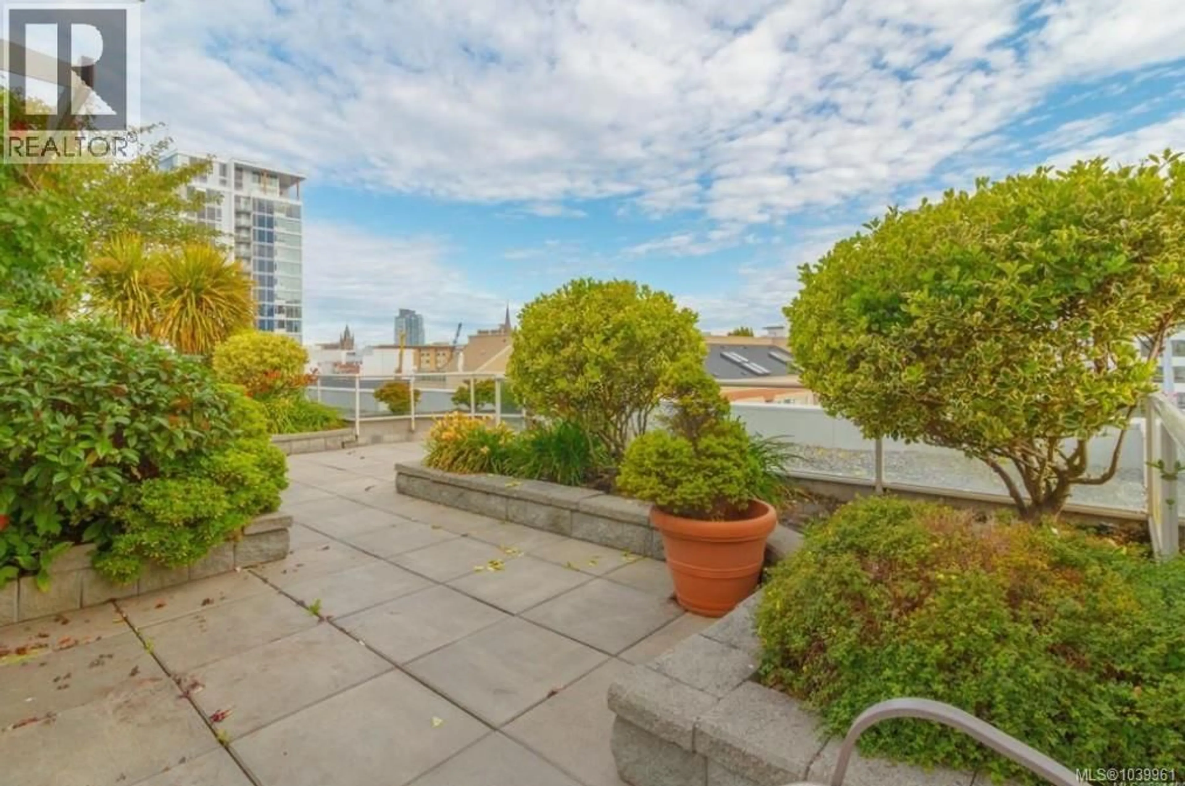 Patio, city buildings view from balcony for 207 - 1030 YATES STREET, Victoria British Columbia V8V5A7